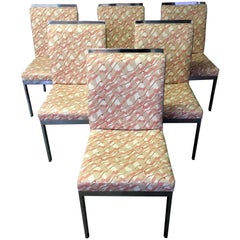 Milo Baughman for Design Institute of America Set of Six Dining Chairs