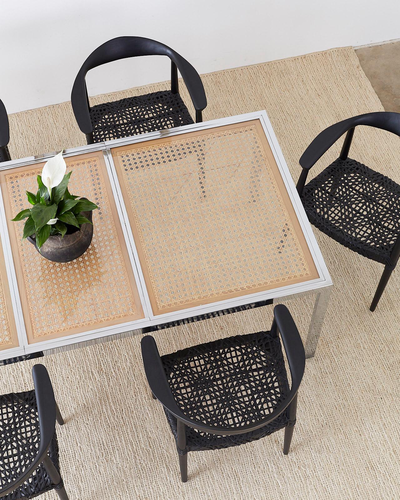 rattan round table and chairs