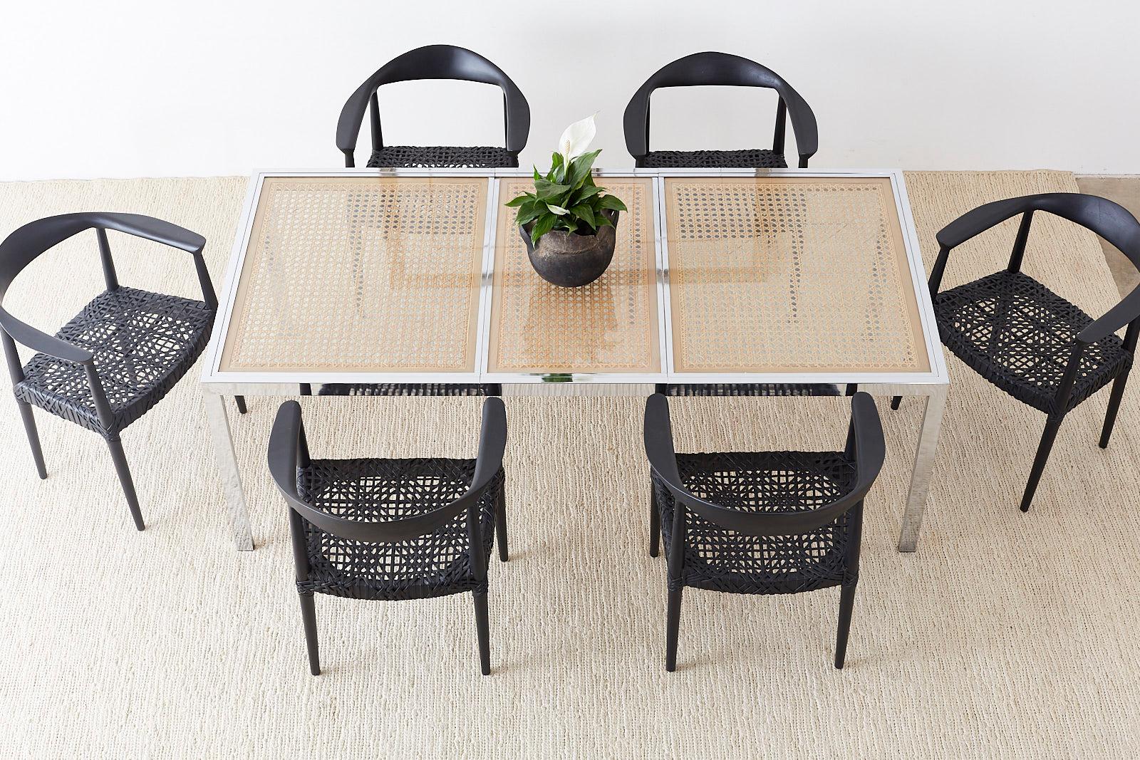 wicker breakfast table