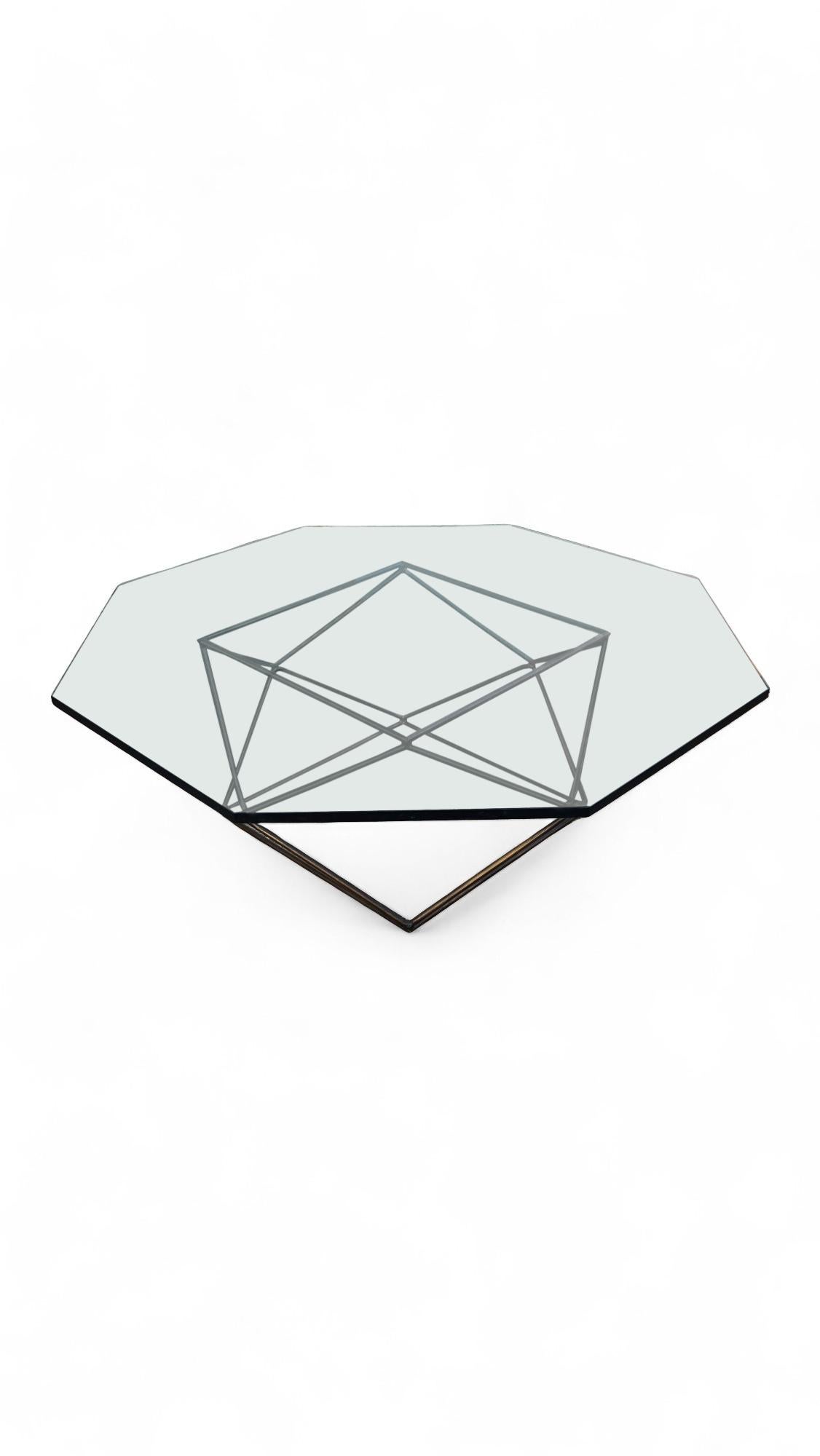 Milo Baughman for Directional  Bronze Coffee Table For Sale 4