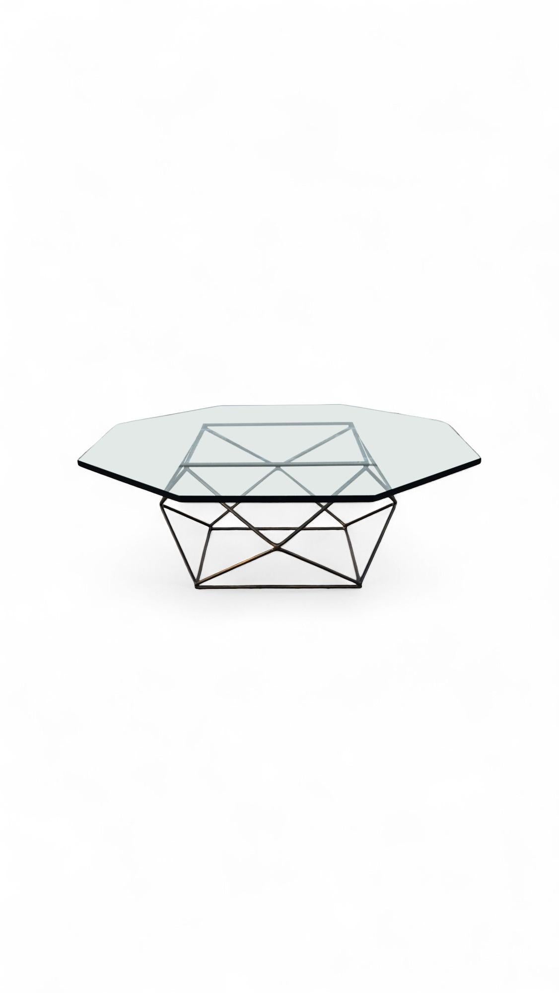 Milo Baughman for Directional  Bronze Coffee Table For Sale 6