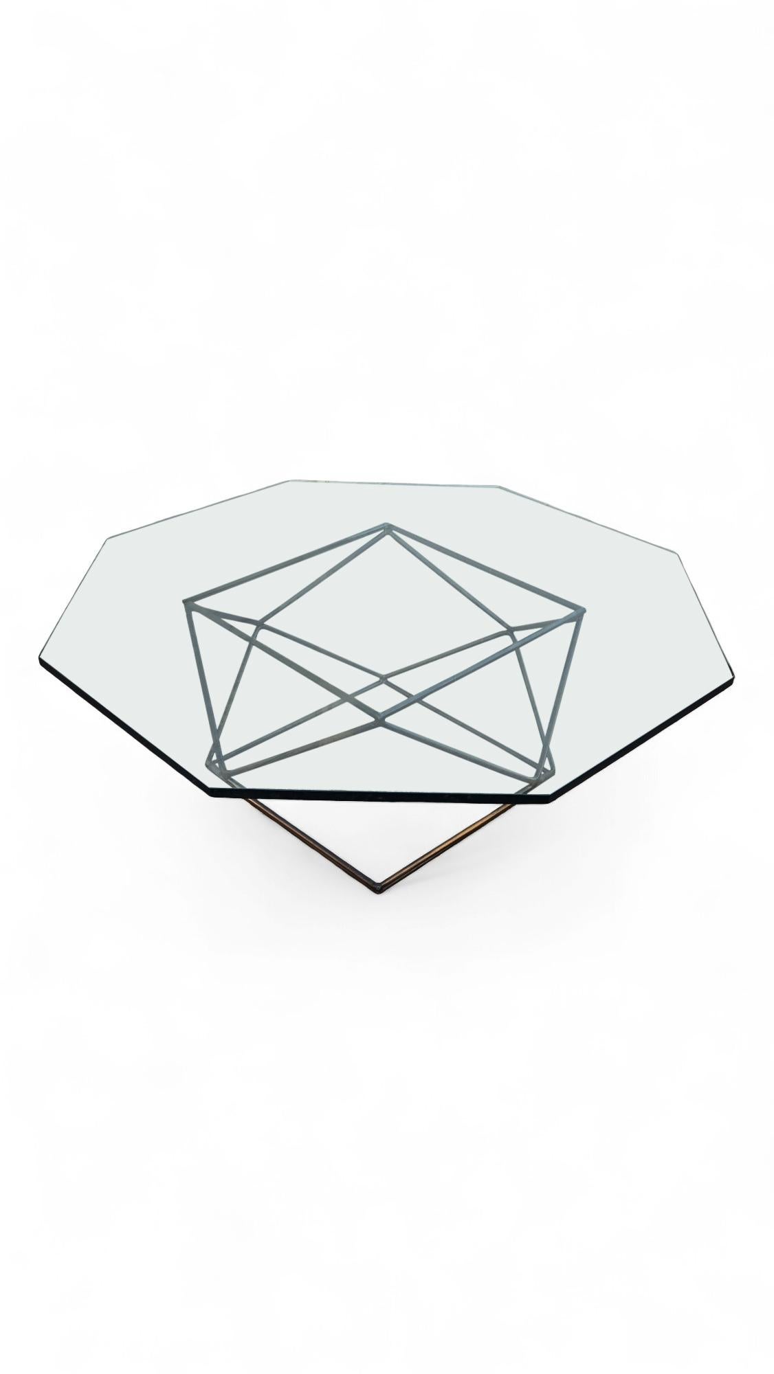Milo Baughman for Directional  Bronze Coffee Table For Sale 8
