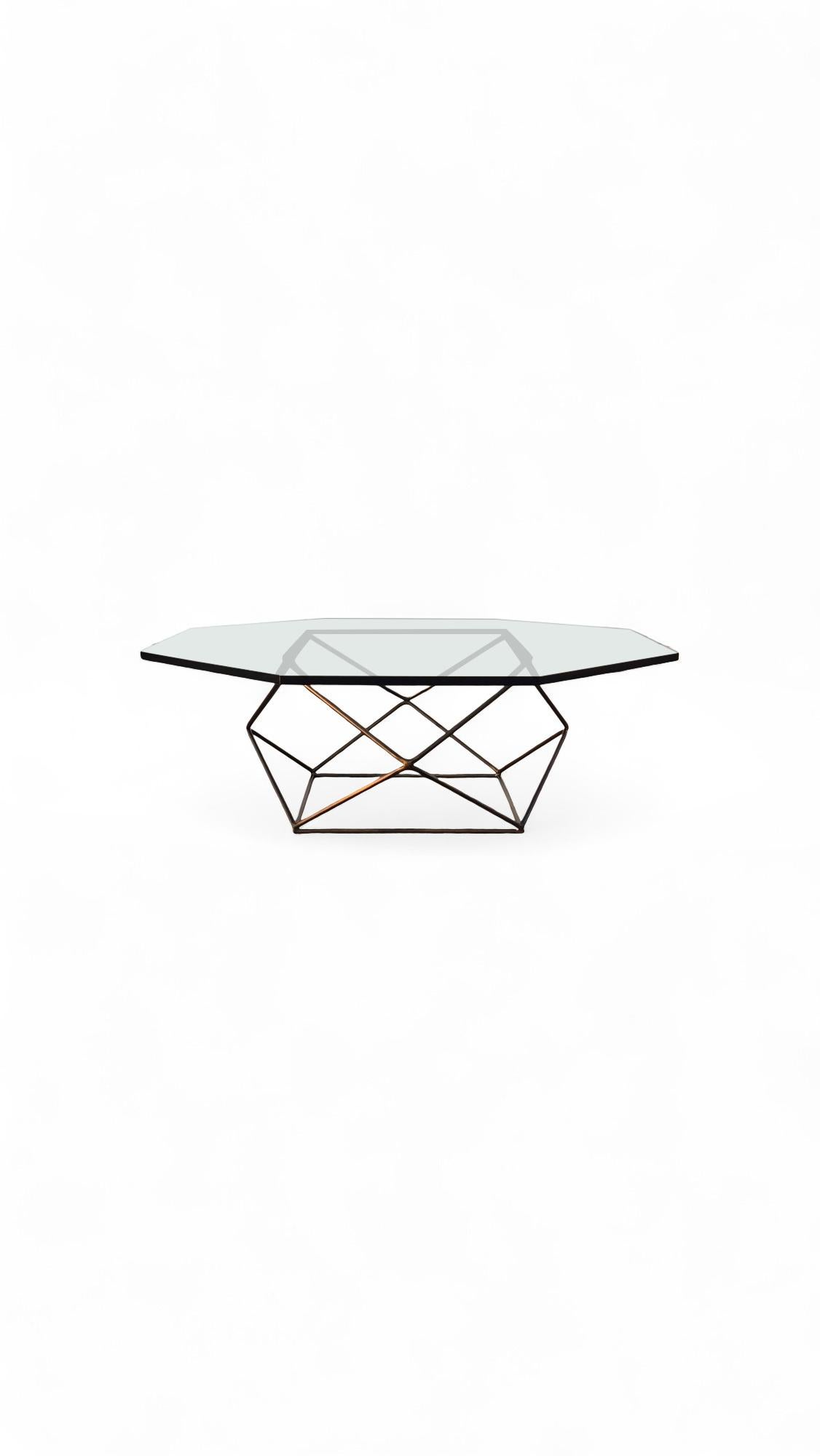 Milo Baughman for Directional  Bronze Coffee Table In Good Condition For Sale In Middlesex, NJ