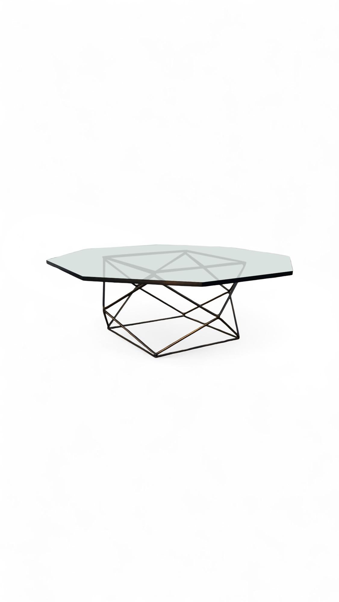 Milo Baughman for Directional  Bronze Coffee Table For Sale 2