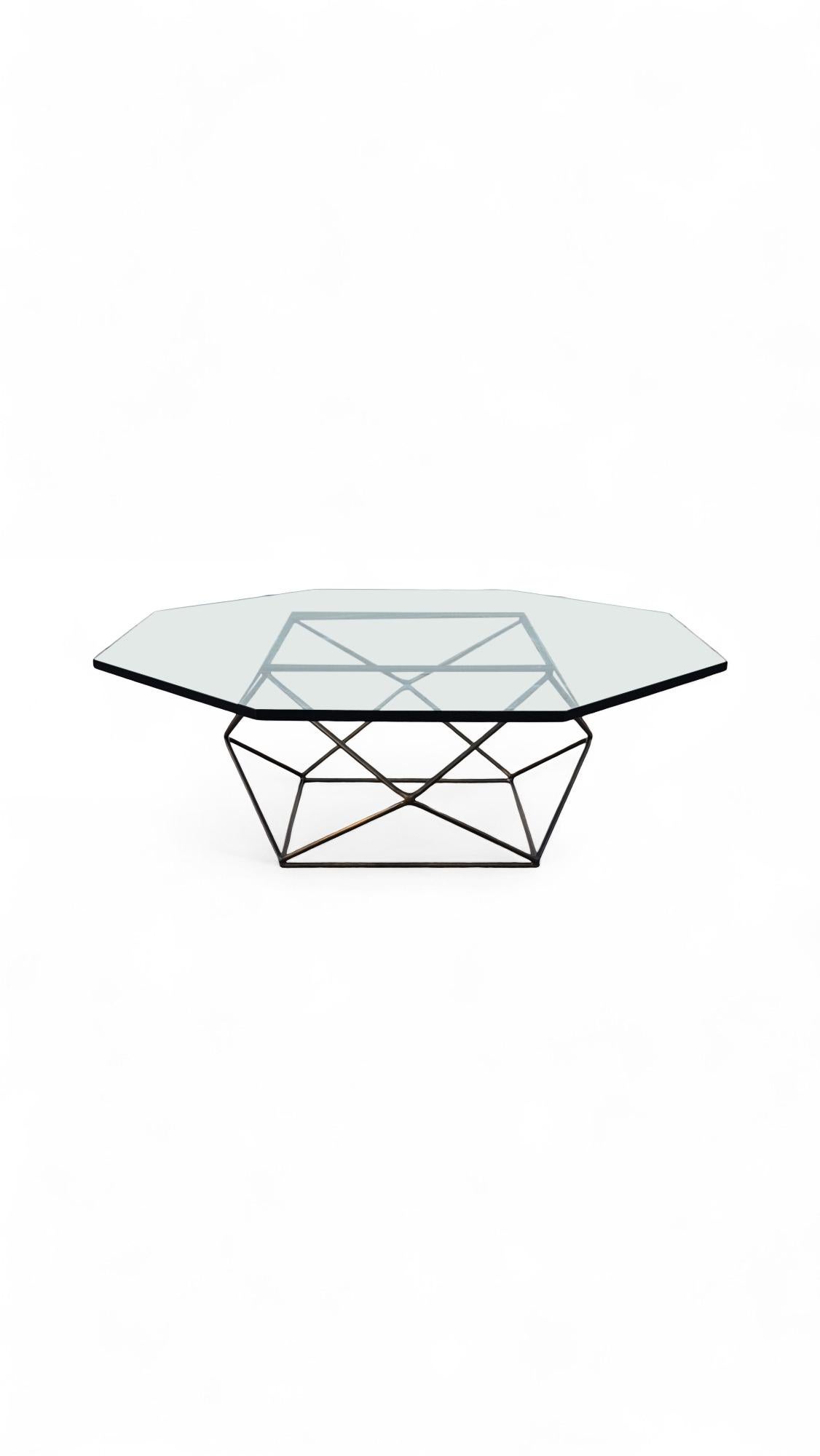 Milo Baughman for Directional  Bronze Coffee Table For Sale 3