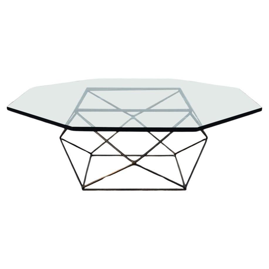 Milo Baughman for Directional  Bronze Coffee Table For Sale