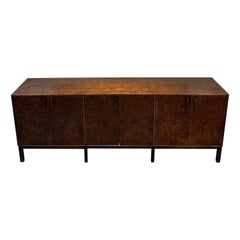Milo Baughman for Directional Burled Walnut Sideboard or Credenza