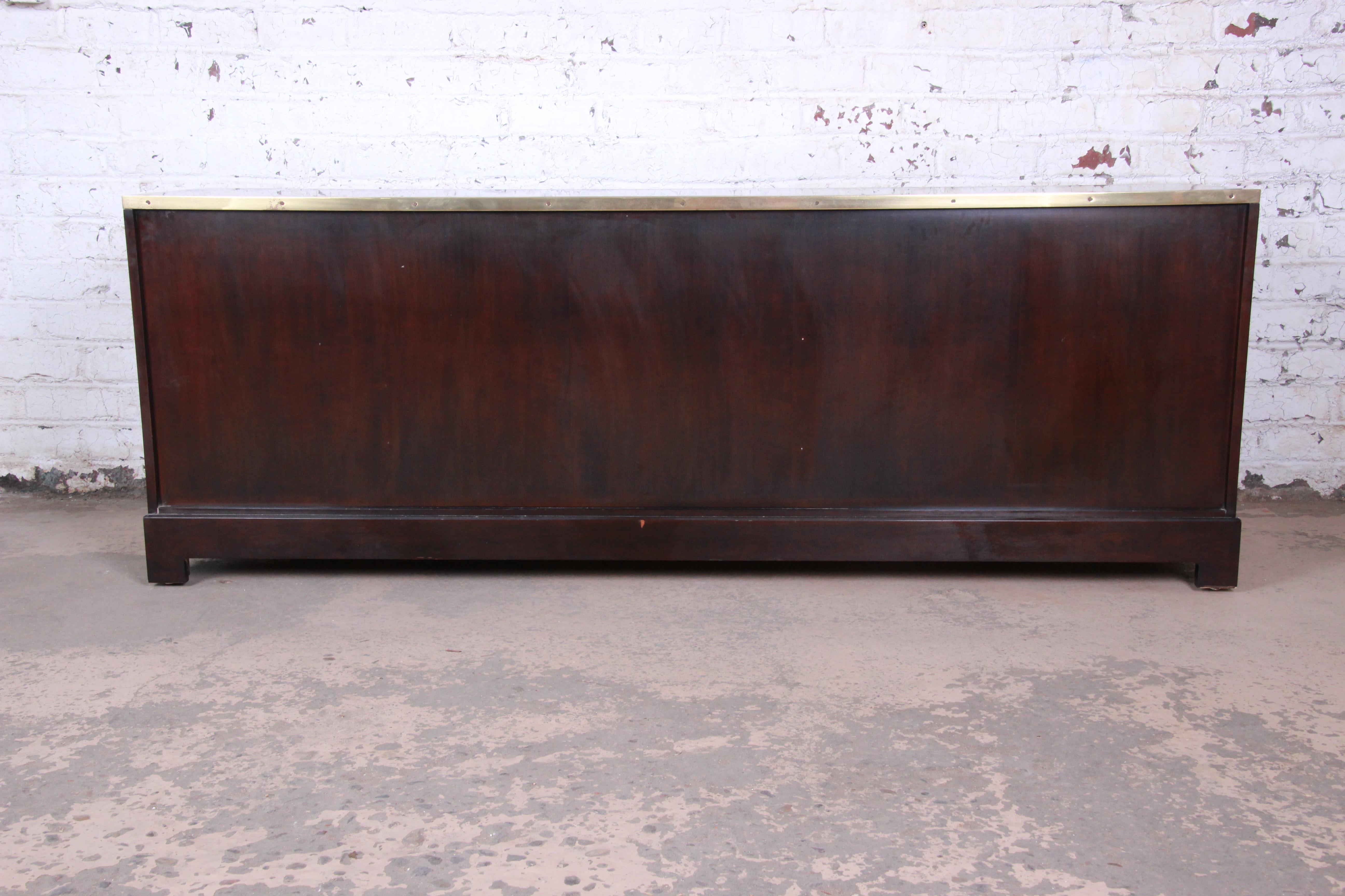 Milo Baughman for Directional Campaign Style Triple Dresser or Credenza 4