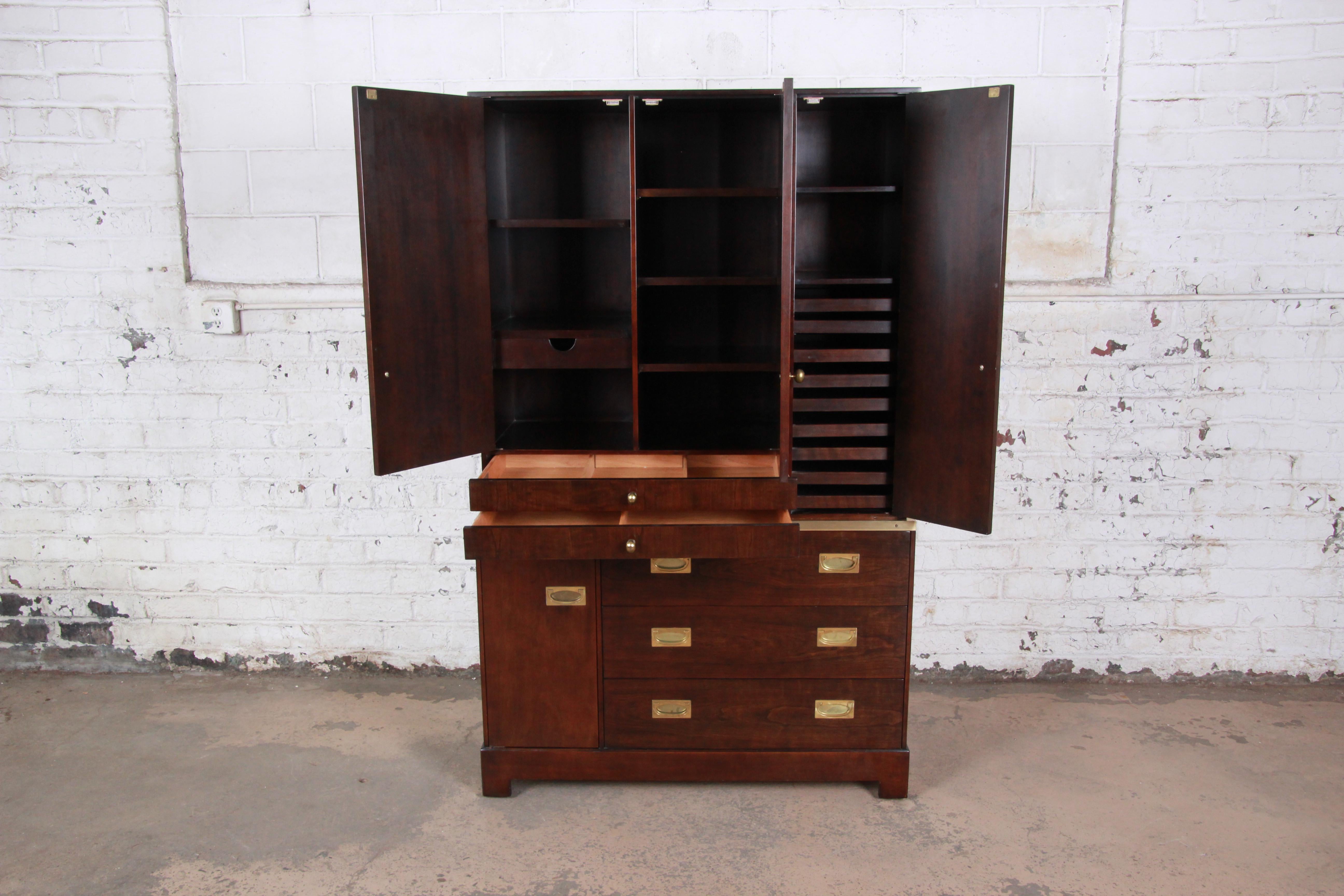 Late 20th Century Milo Baughman for Directional Custom Collection Campaign Style Gentleman's Chest