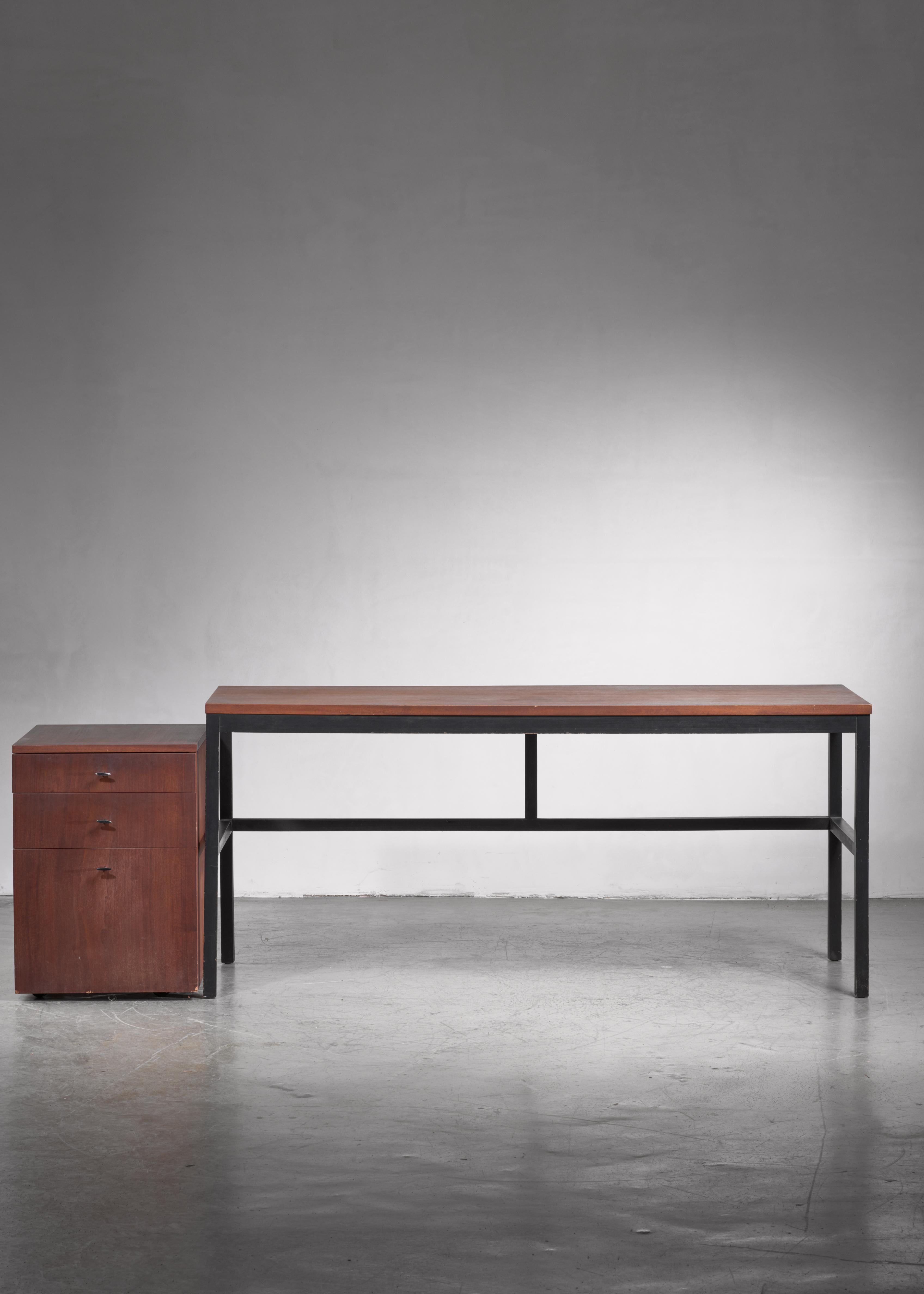 Mid-Century Modern Milo Baughman for Directional Desk Annex Console Table, USA, 1960s For Sale