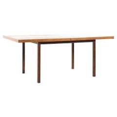 Milo Baughman for Directional MCM Multiwood Expanding Dining Table with 2 Leaves