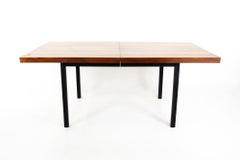 Milo Baughman for Directional MCM Rosewood Walnut and Oak Parsons Dining Table