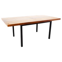 Milo Baughman for Directional MCM Rosewood Walnut and Oak Parsons Dining Table