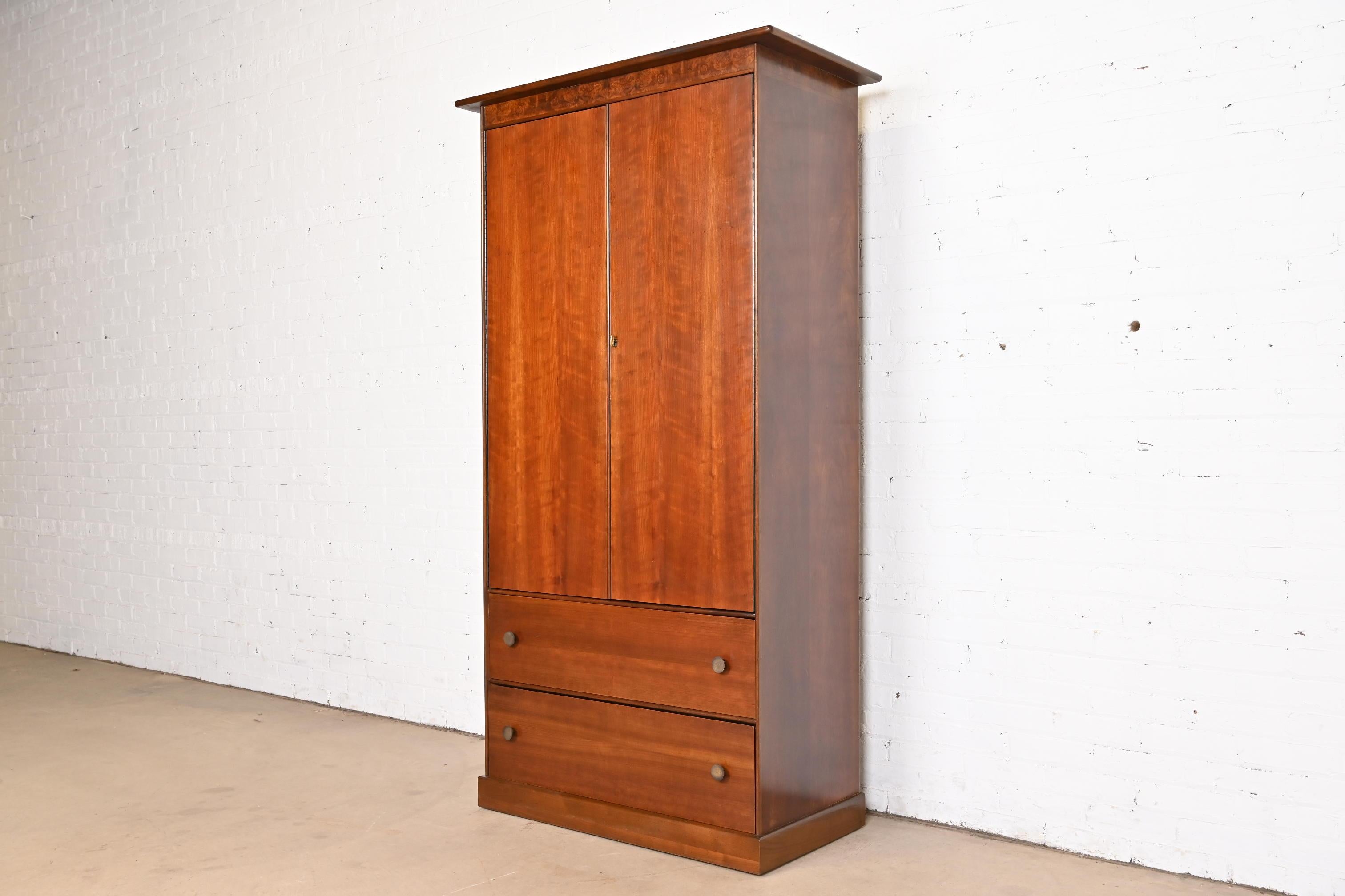 American Milo Baughman for Directional Mid-Century Modern Armoire Dresser, 1960s For Sale