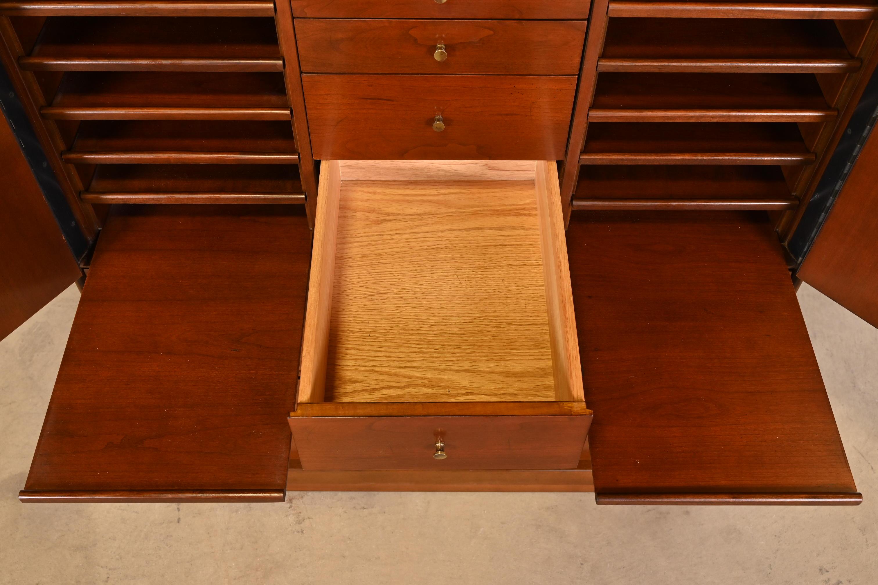 Milo Baughman for Directional Mid-Century Modern Armoire Dresser, 1960s For Sale 2