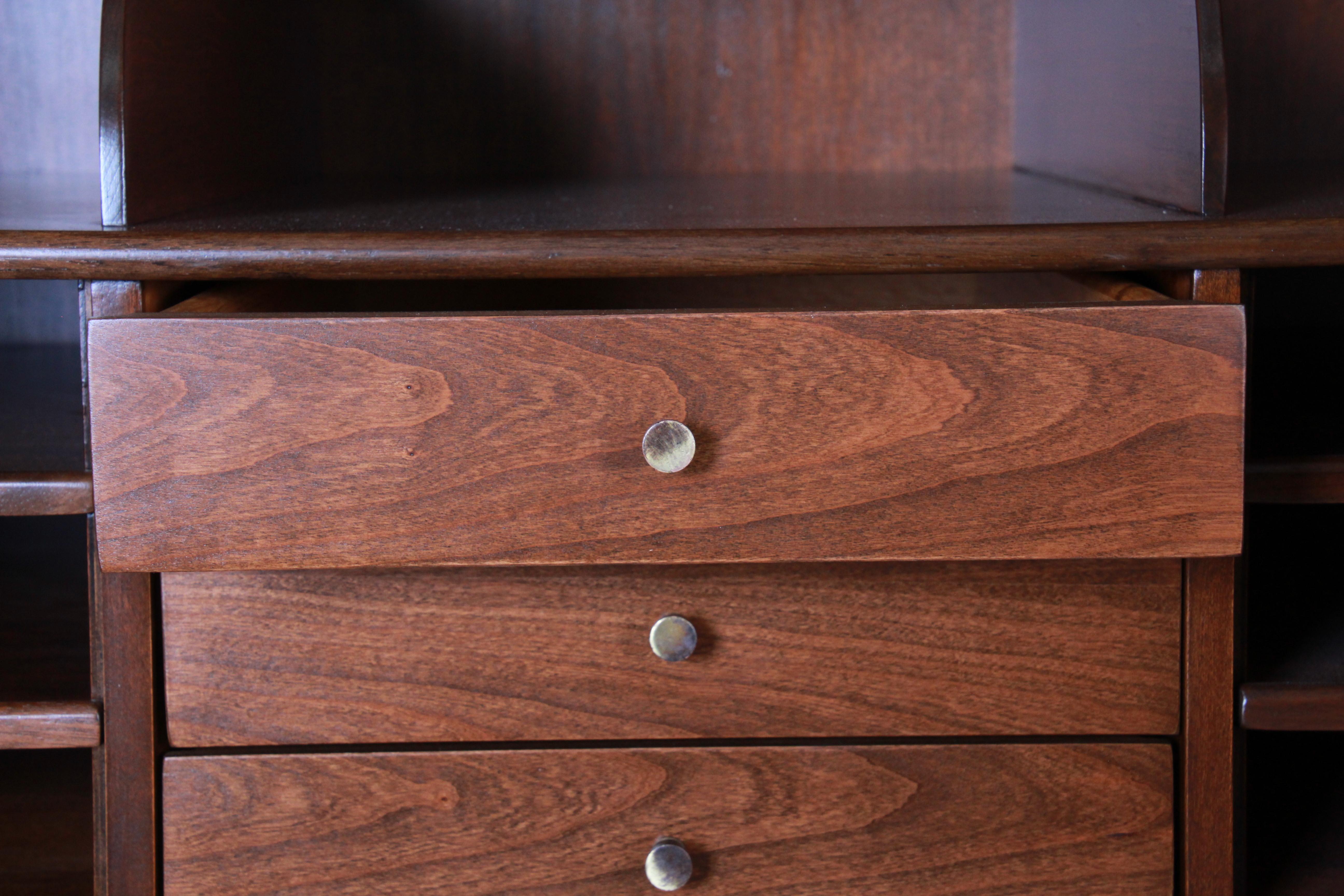 Milo Baughman for Directional Mid-Century Modern Armoire Dresser, Newly Restored 1