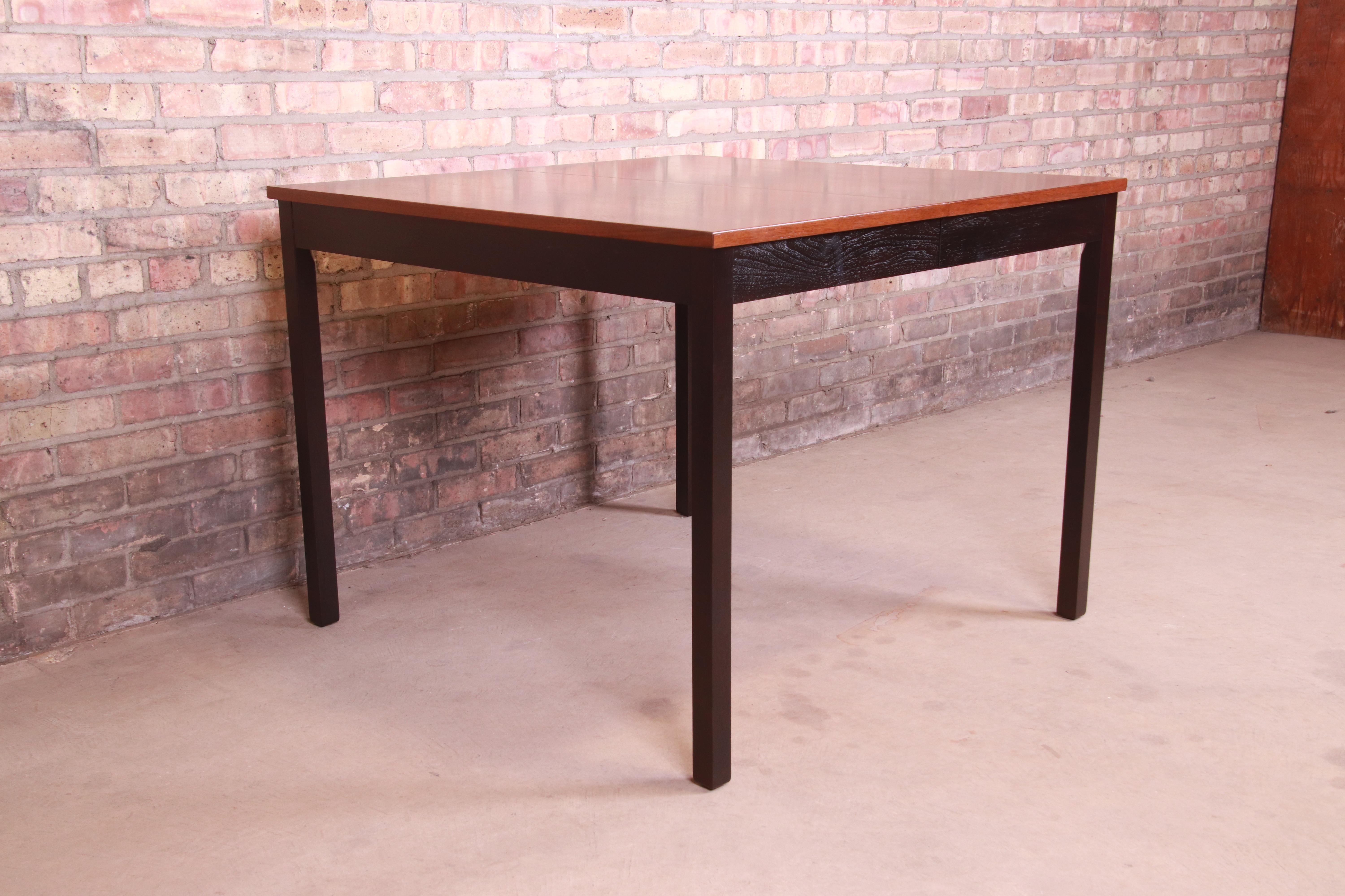 Milo Baughman for Directional Mid-Century Modern Walnut Dining Table, Refinished For Sale 9