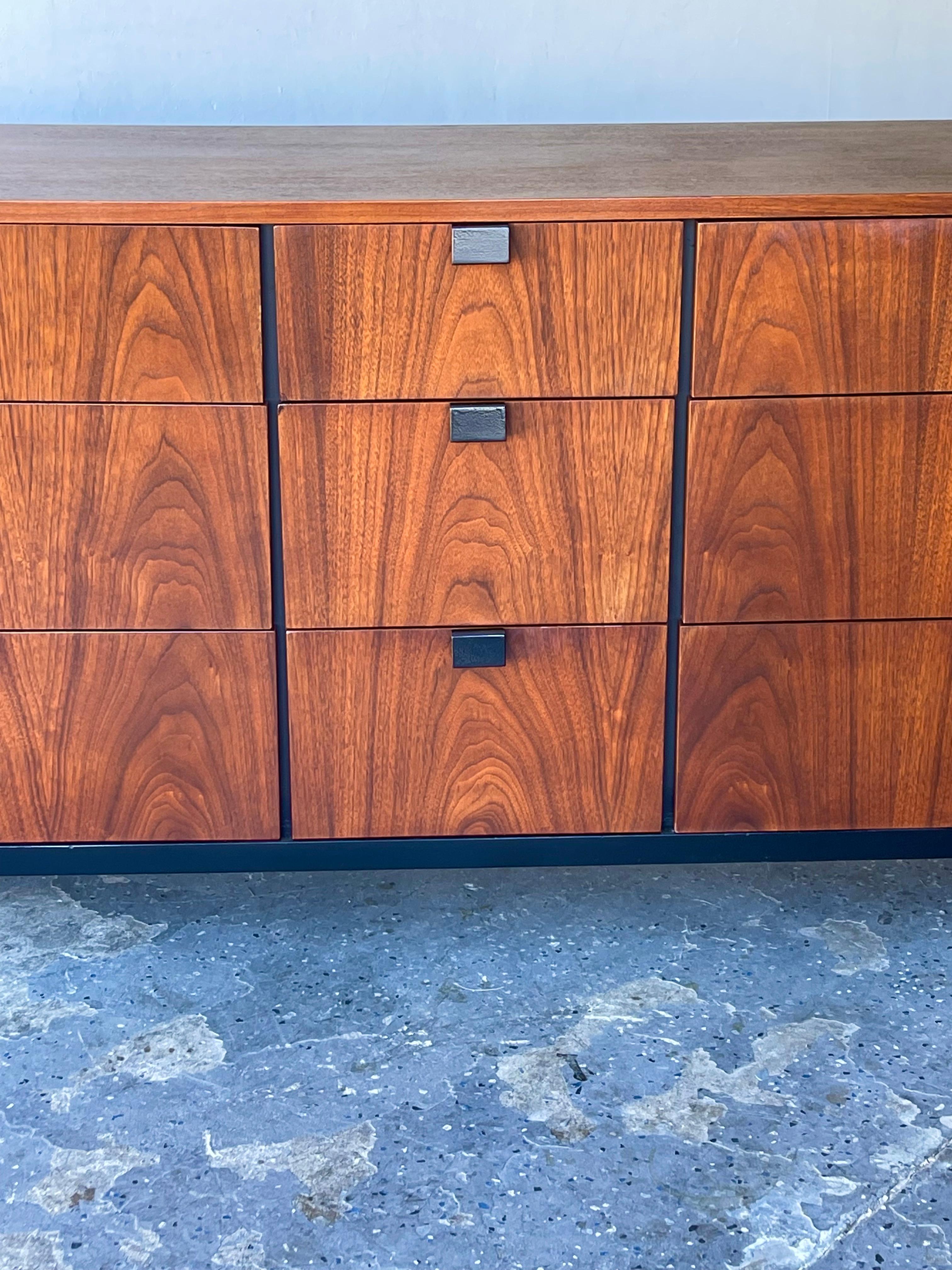 North American Milo Baughman for Directional Mid Century Modern Walnut Dresser