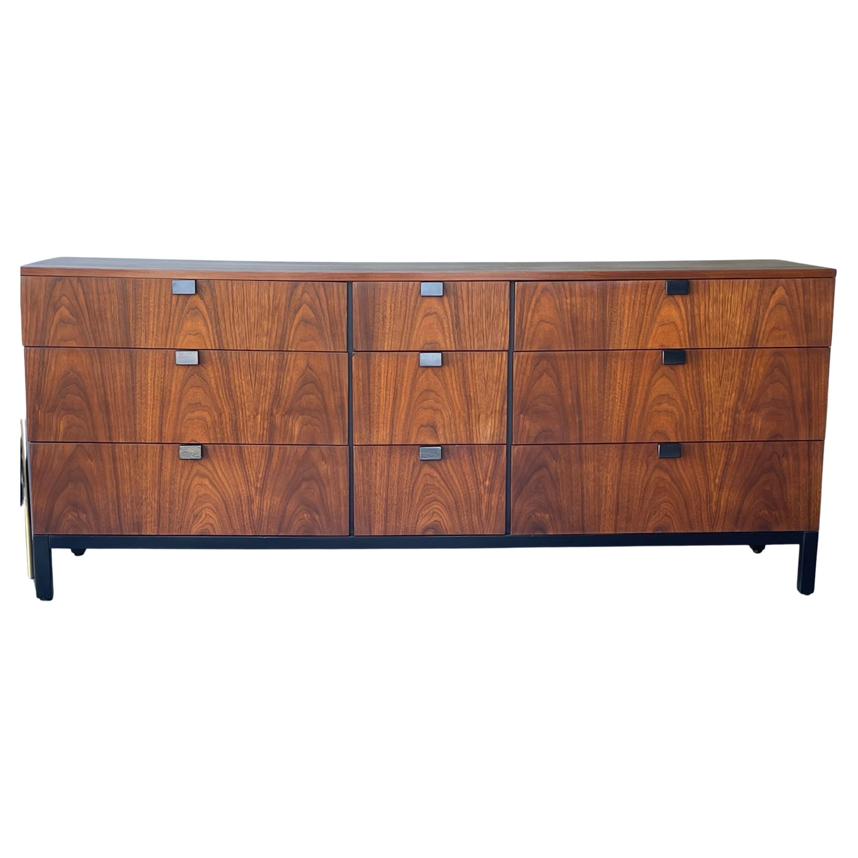 Milo Baughman for Directional Mid Century Modern Walnut Dresser