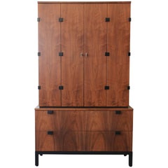 Milo Baughman for Directional Mid-Century Modern Walnut Gentleman
s Chest