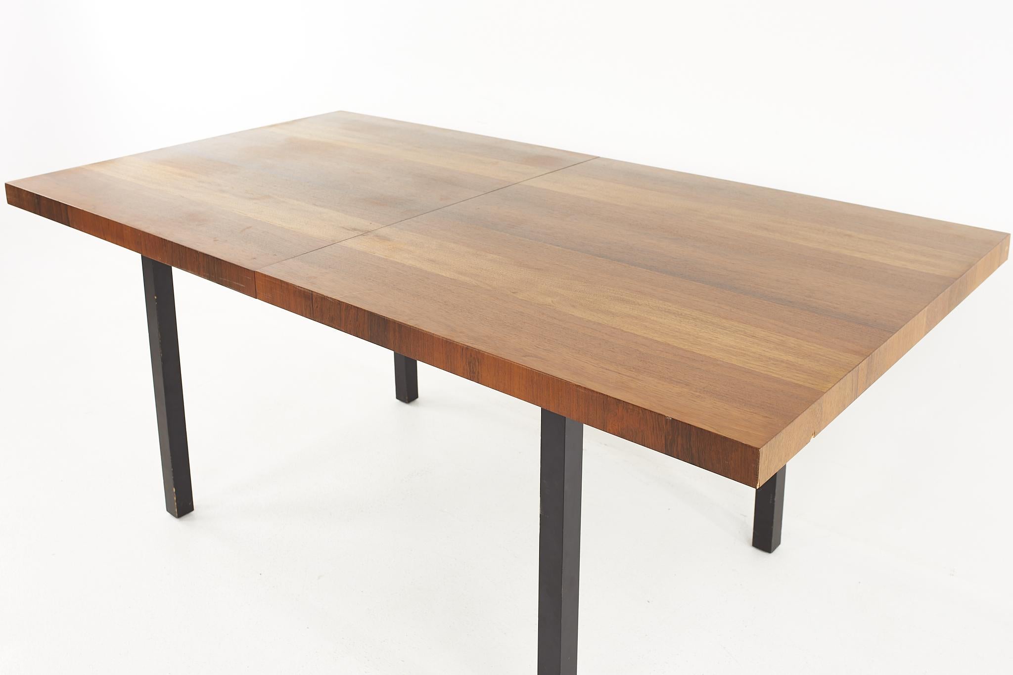American Milo Baughman for Directional Mid Century Multi-Wood Dining Table For Sale