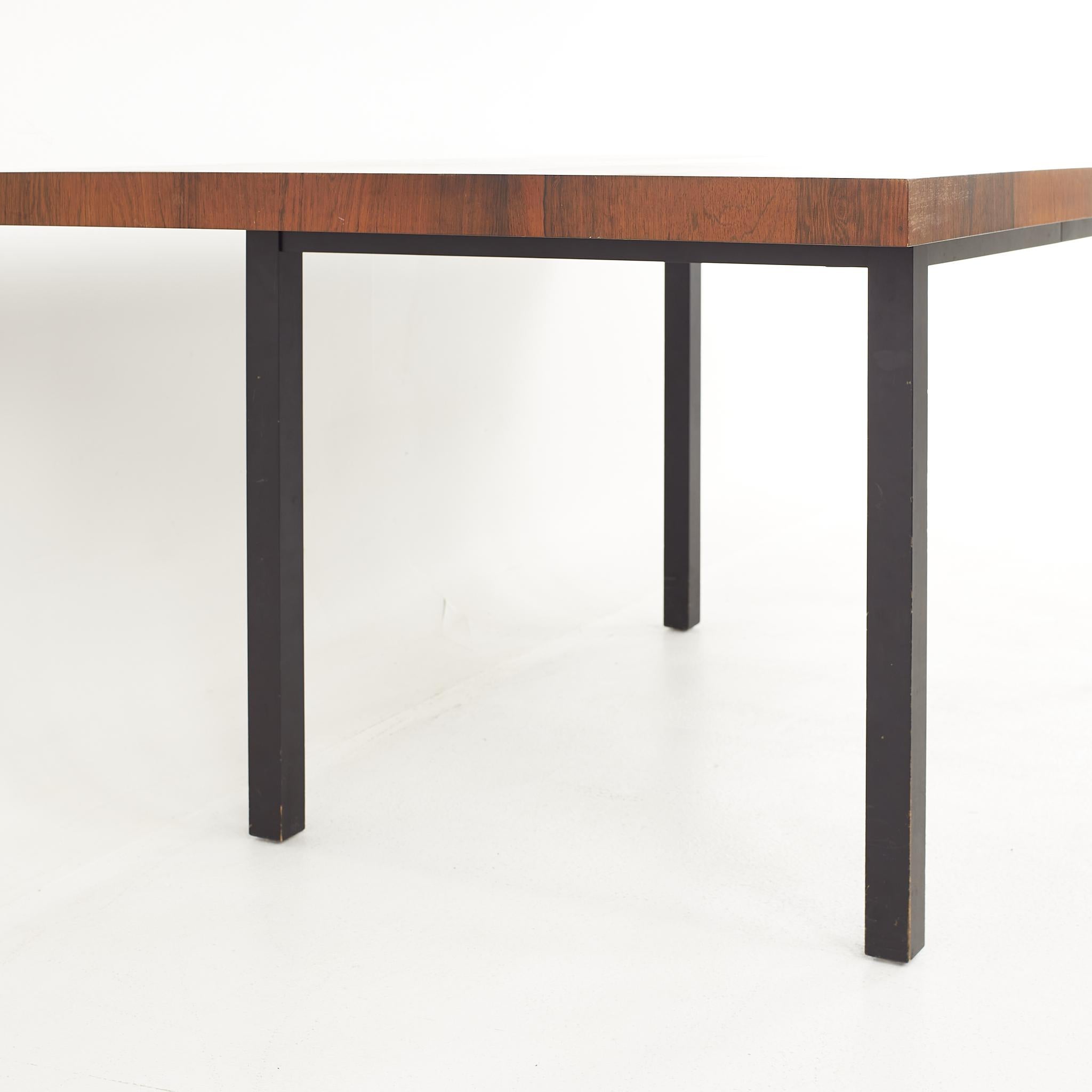 Milo Baughman for Directional Mid Century Multi-Wood Dining Table For Sale 1