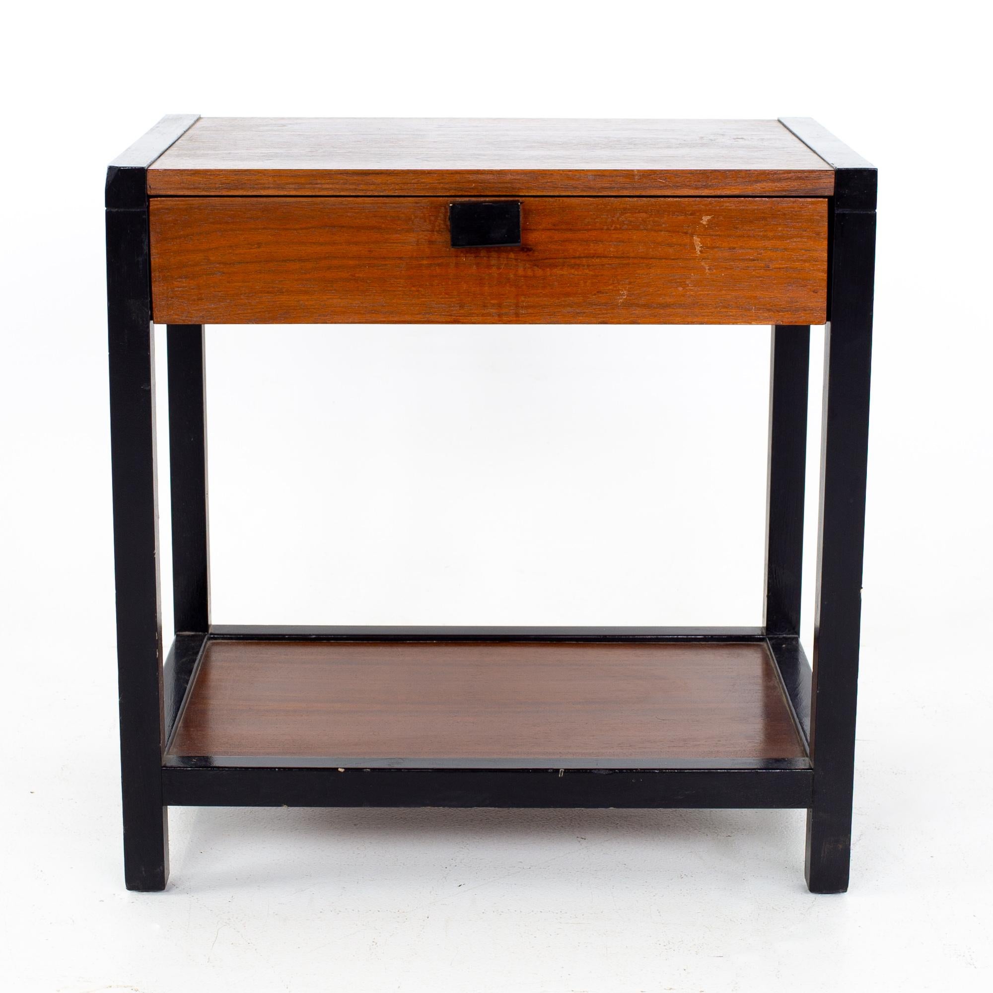 Late 20th Century Milo Baughman for Directional Mid Century Nightstands, a Pair