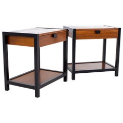 Milo Baughman for Directional Mid Century Nightstands, a Pair