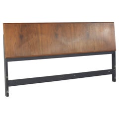 Milo Baughman for Directional Mid Century Walnut King Headboard