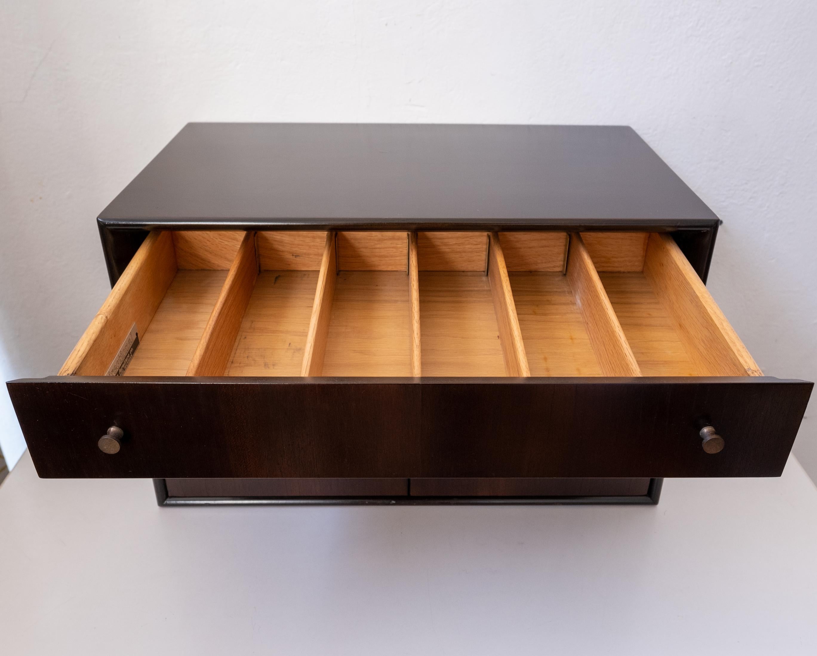 Milo Baughman for Directional Miniature Jewelry Chest In Good Condition For Sale In San Diego, CA
