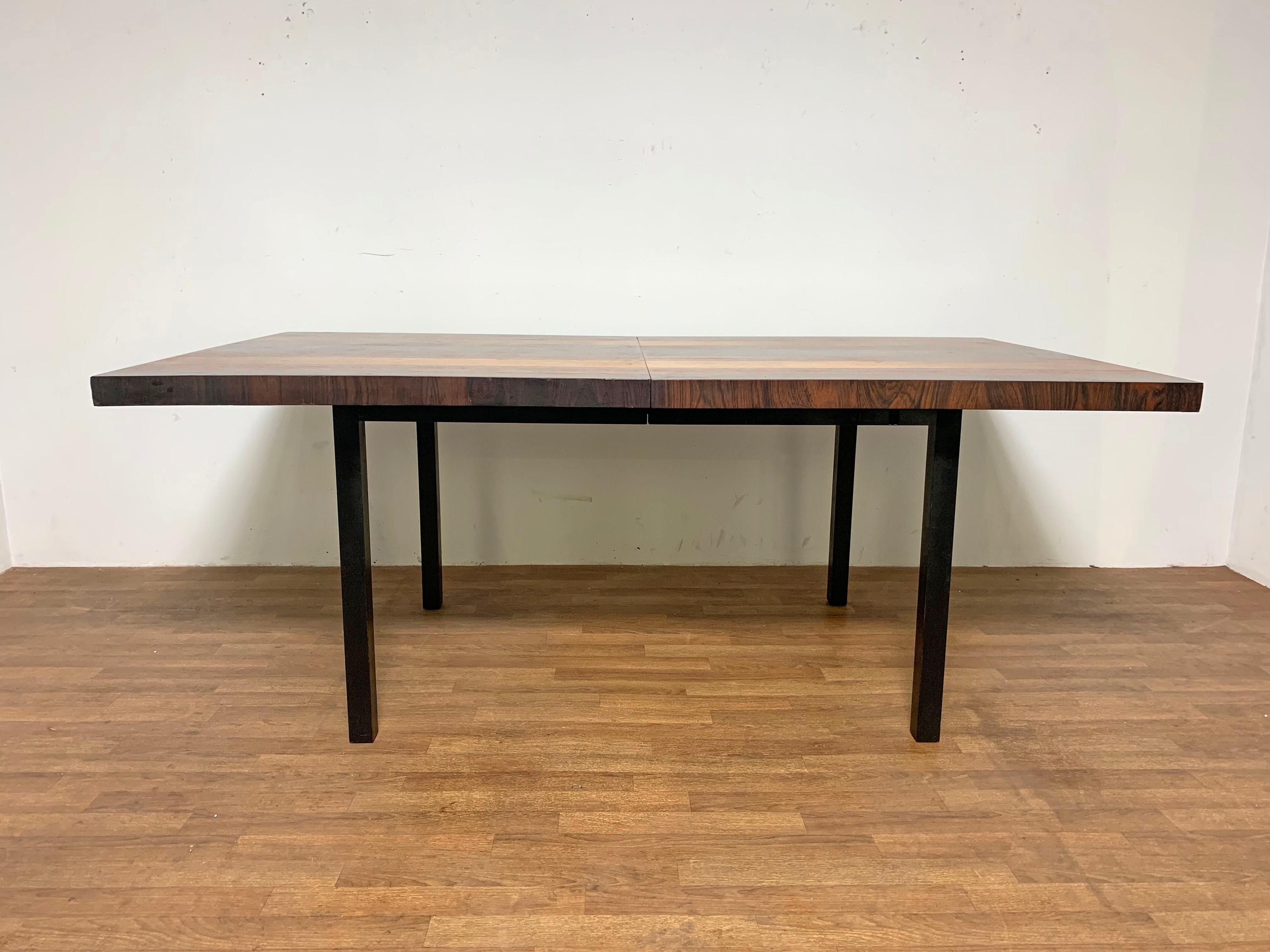 milo baughman directional dining table leaves