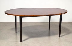 Milo Baughman for Directional Oval Burl Wood Dining Table with Three Leaves