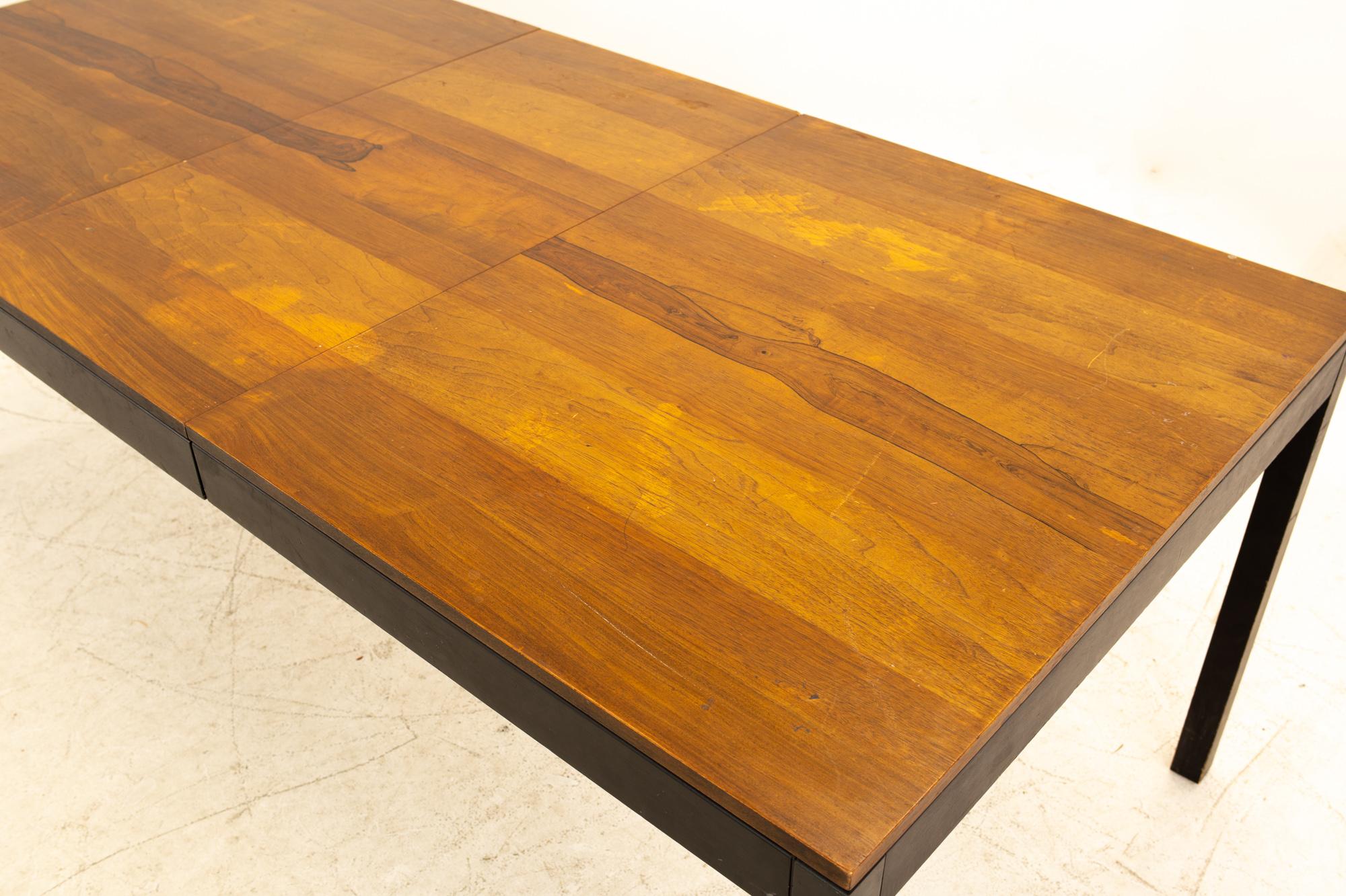 Milo Baughman for Directional Parsons Midcentury Multi Wood Dining Table 6