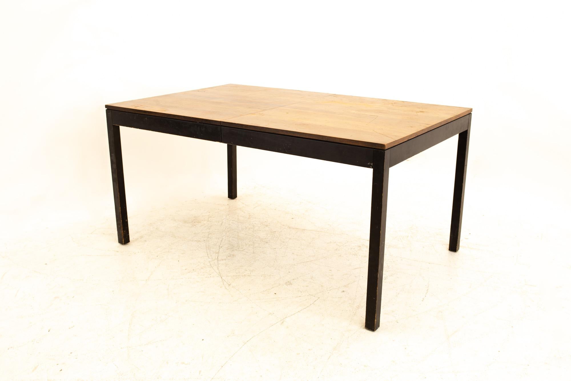 Mid-Century Modern Milo Baughman for Directional Parsons Midcentury Multi Wood Dining Table
