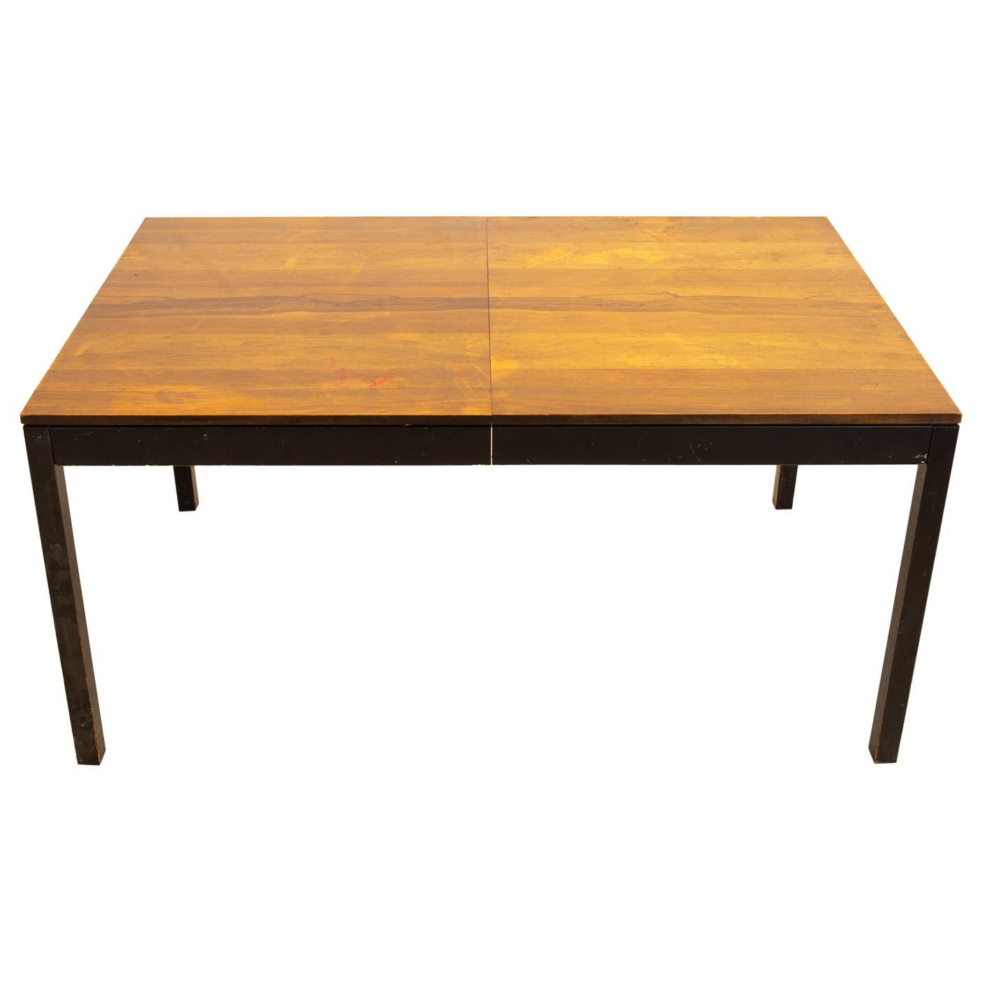 Milo Baughman for Directional Parsons Midcentury Multi Wood Dining Table