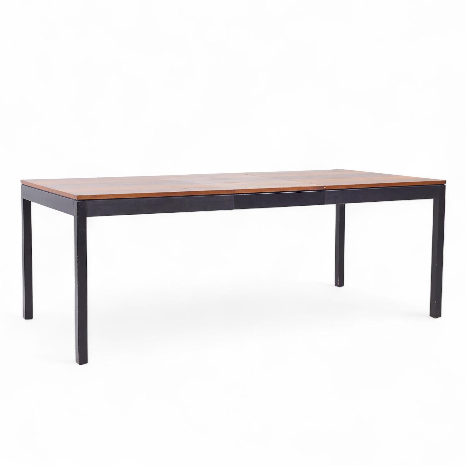 Milo Baughman for Directional Rosewood, Walnut, Ash Dining Table with 2 Leaves For Sale 4