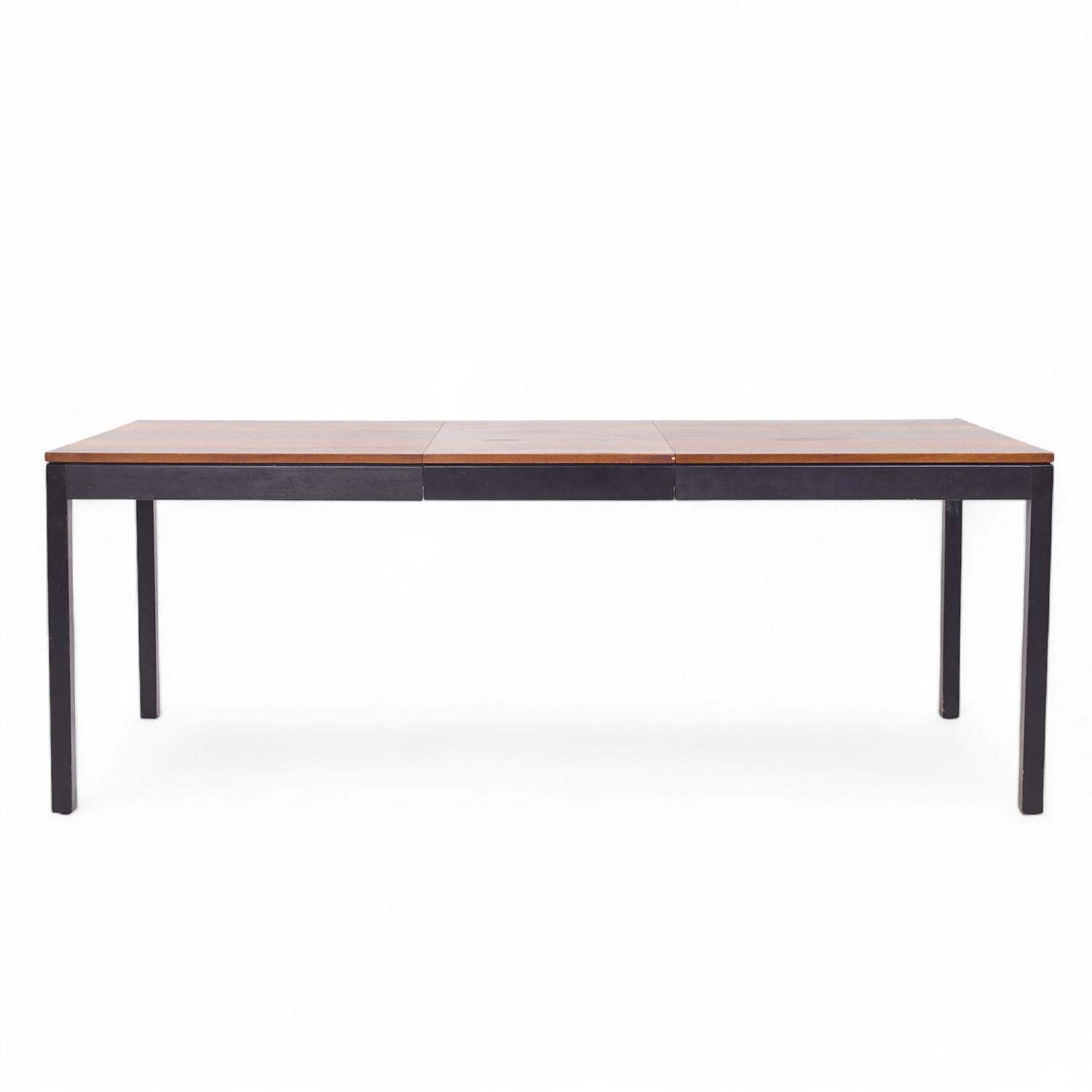 Milo Baughman for Directional Rosewood, Walnut, Ash Dining Table with 2 Leaves For Sale 5