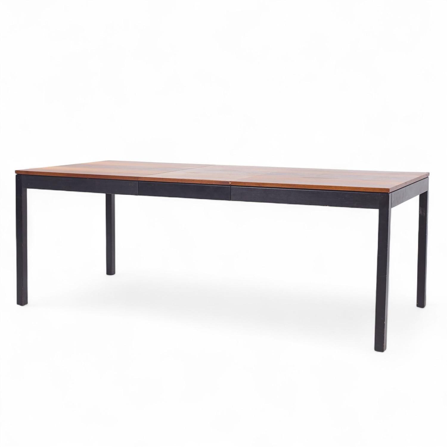 Milo Baughman for Directional Rosewood, Walnut, Ash Dining Table with 2 Leaves For Sale 6