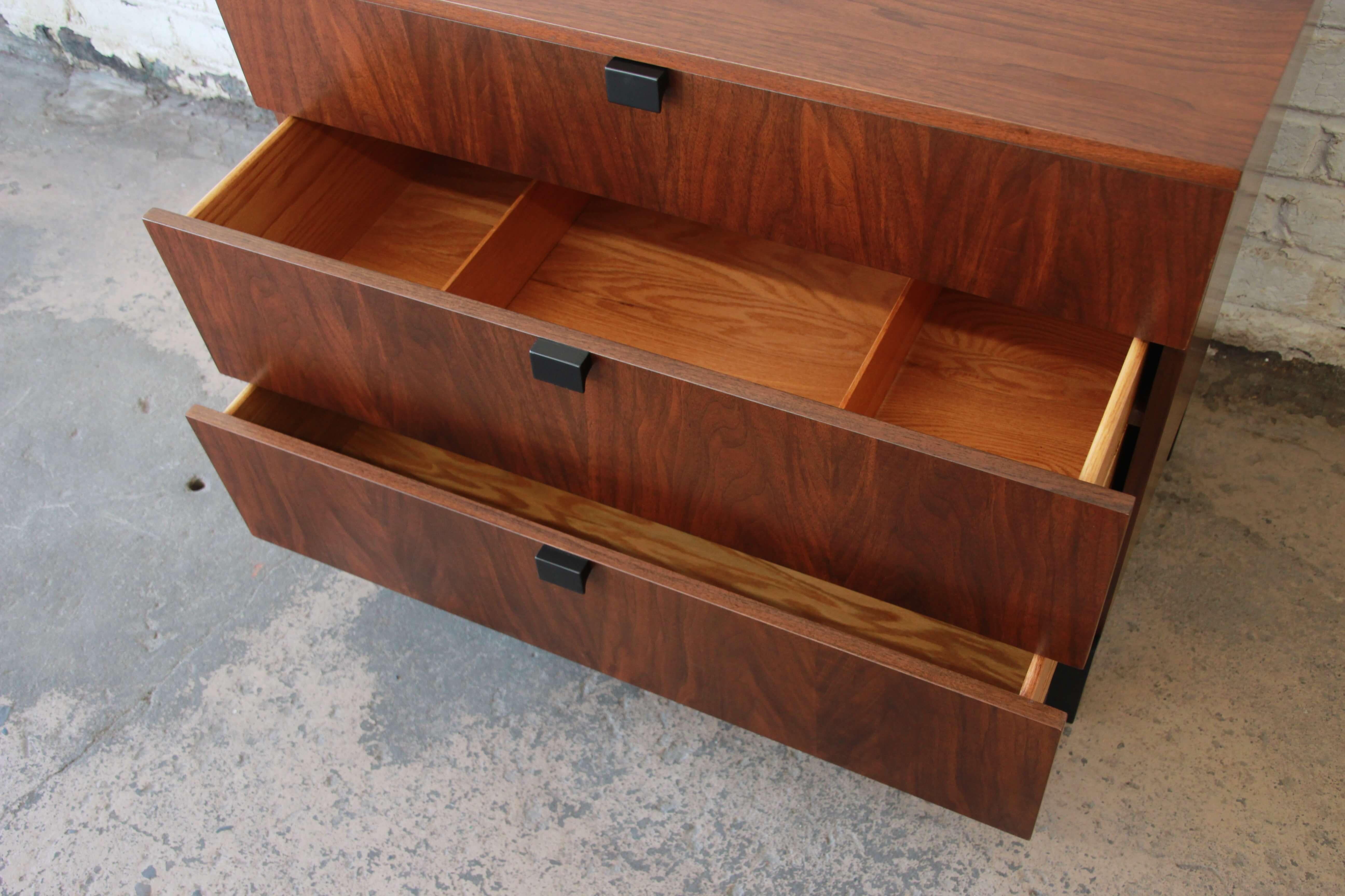 Mid-20th Century Milo Baughman for Directional Three-Drawer Bachelor Chest