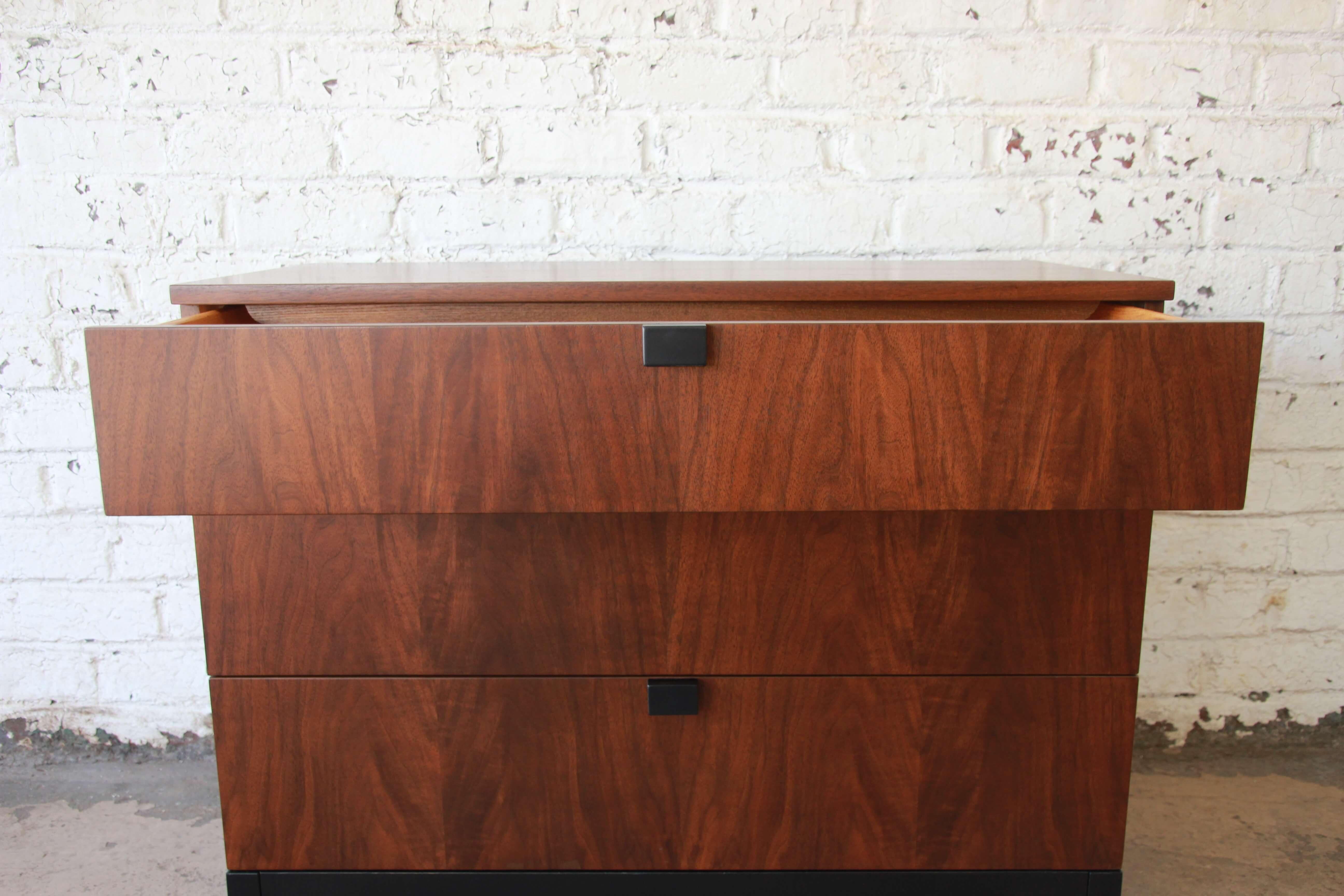 Milo Baughman for Directional Three-Drawer Bachelor Chest 1