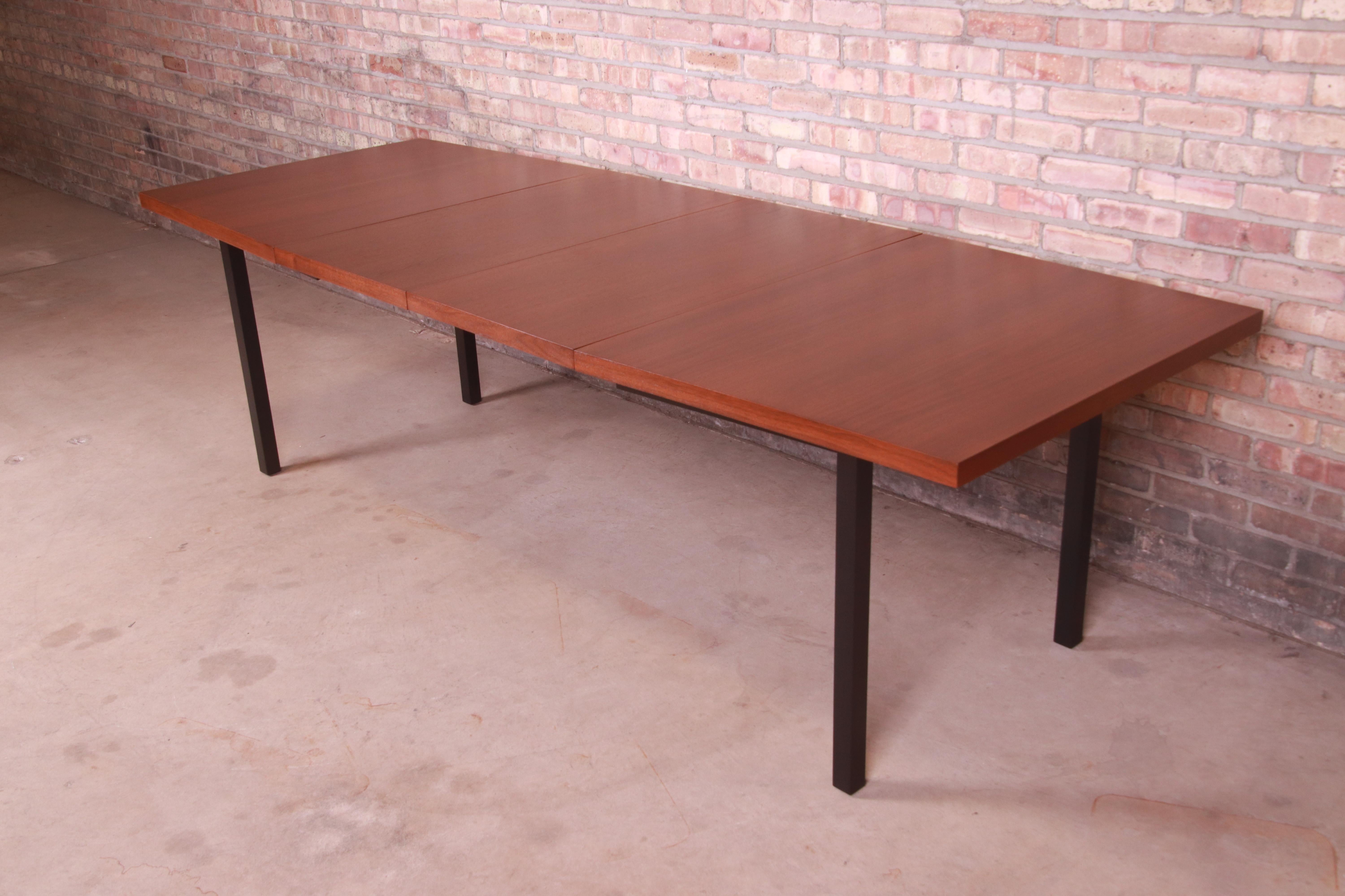 milo baughman extendable dining table