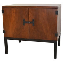 Milo Baughman for Directional Walnut Nightstand Side Table