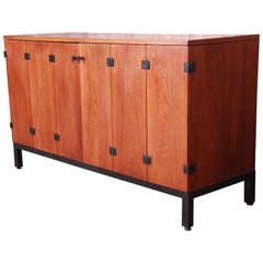 Milo Baughman for Directional Walnut Sideboard Credenza, 1960s