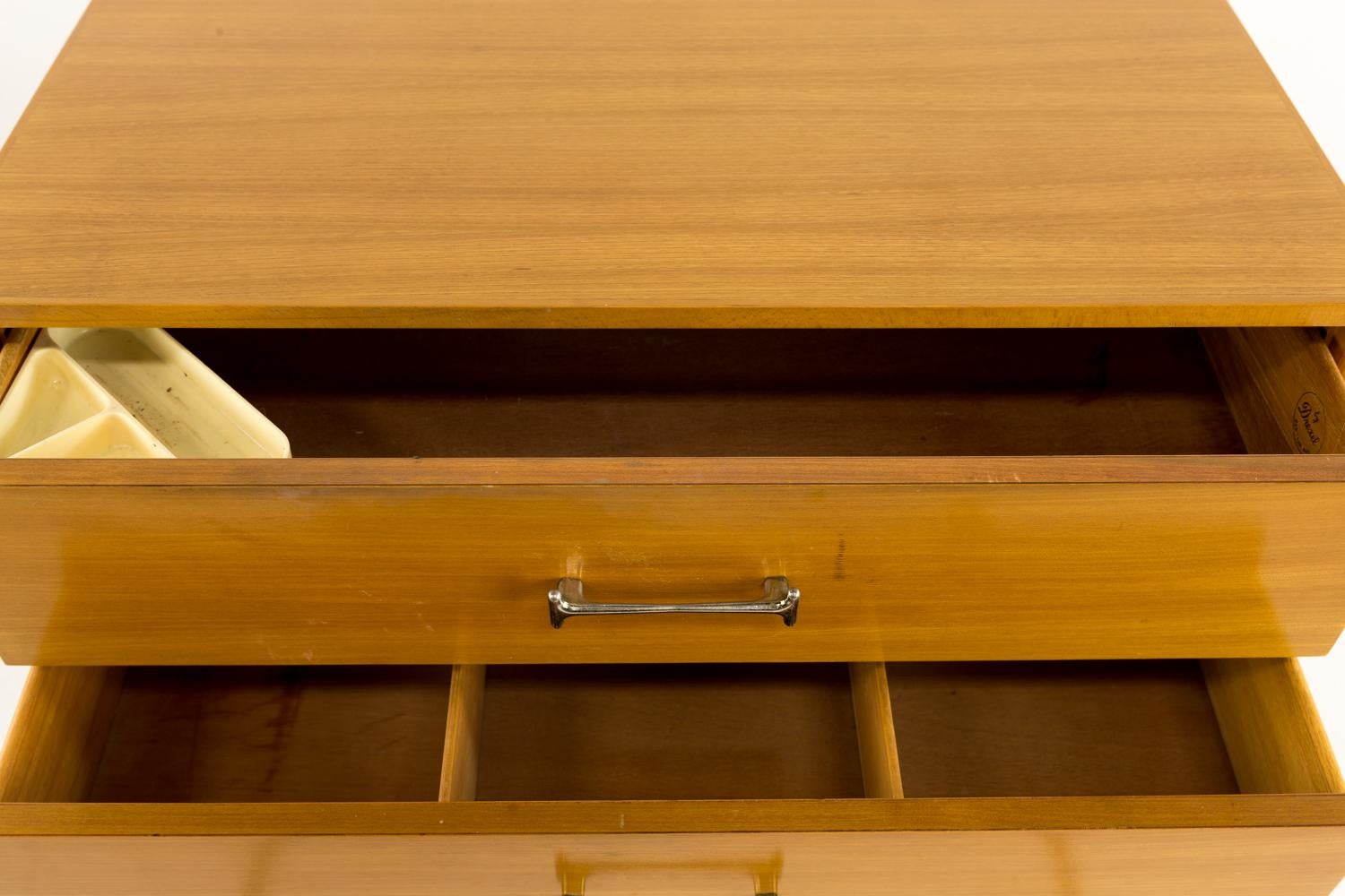 Milo Baughman for Drexel Blonde Highboy Dresser 2