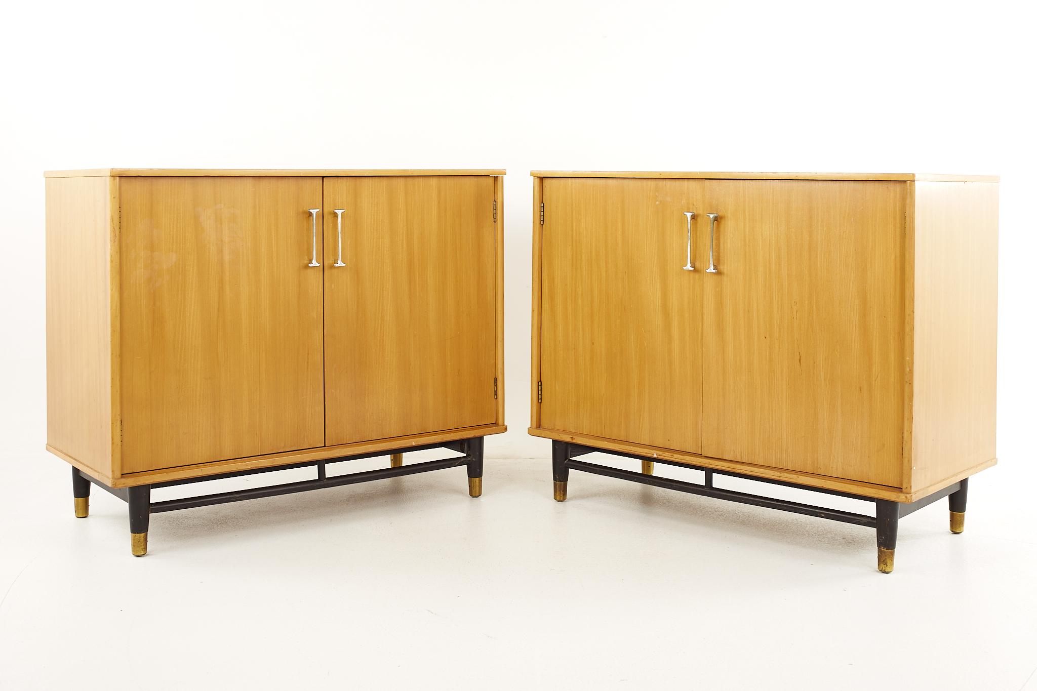 Milo Baughman for Drexel mid-century cabinet - a pair

Each cabinet measures: 39.5 wide x 18.25 deep x 32 inches high.

All pieces of furniture can be had in what we call restored vintage condition. That means the piece is restored upon purchase