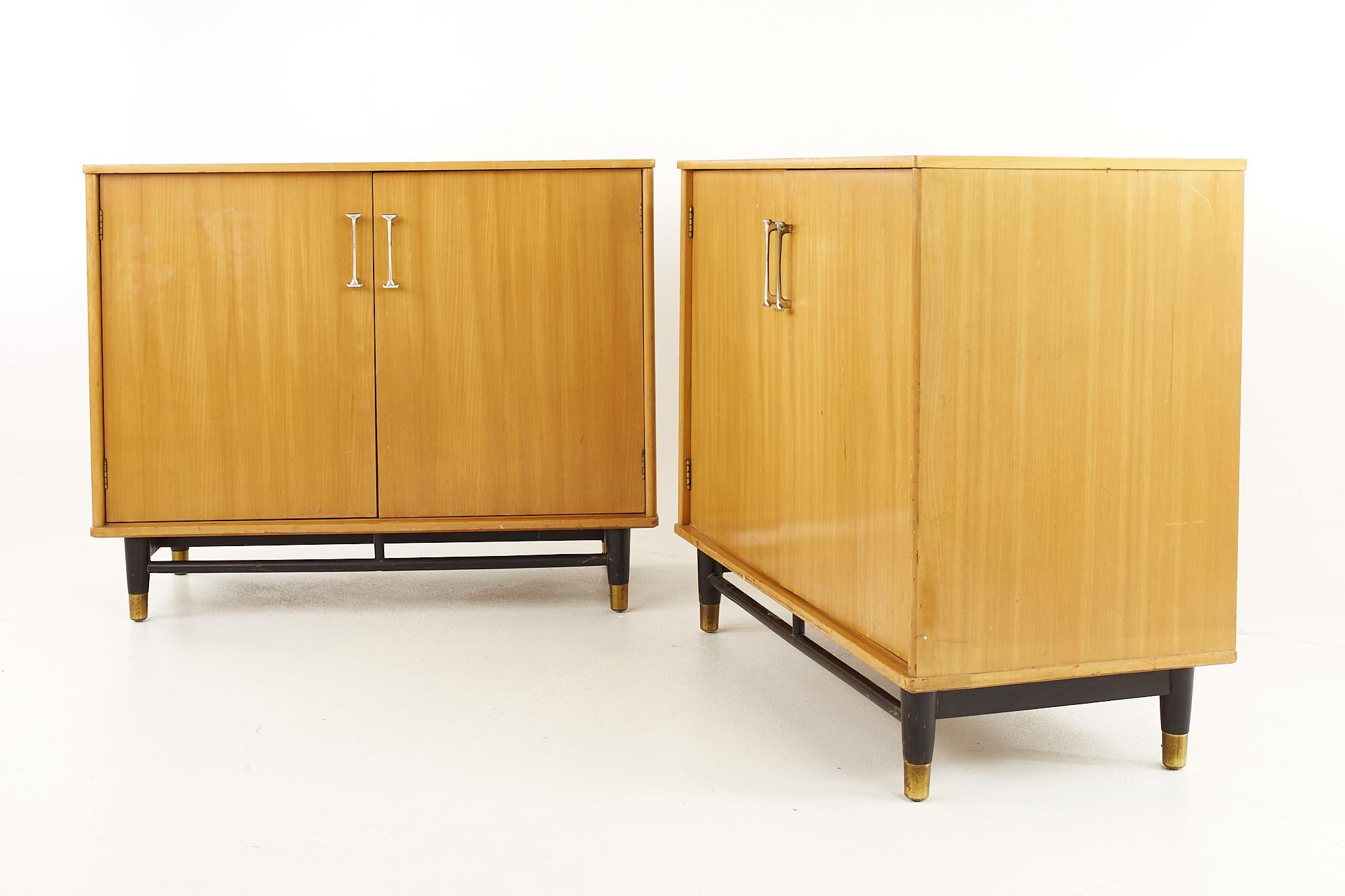 Mid-Century Modern Milo Baughman for Drexel Mid Century Cabinet, a Pair