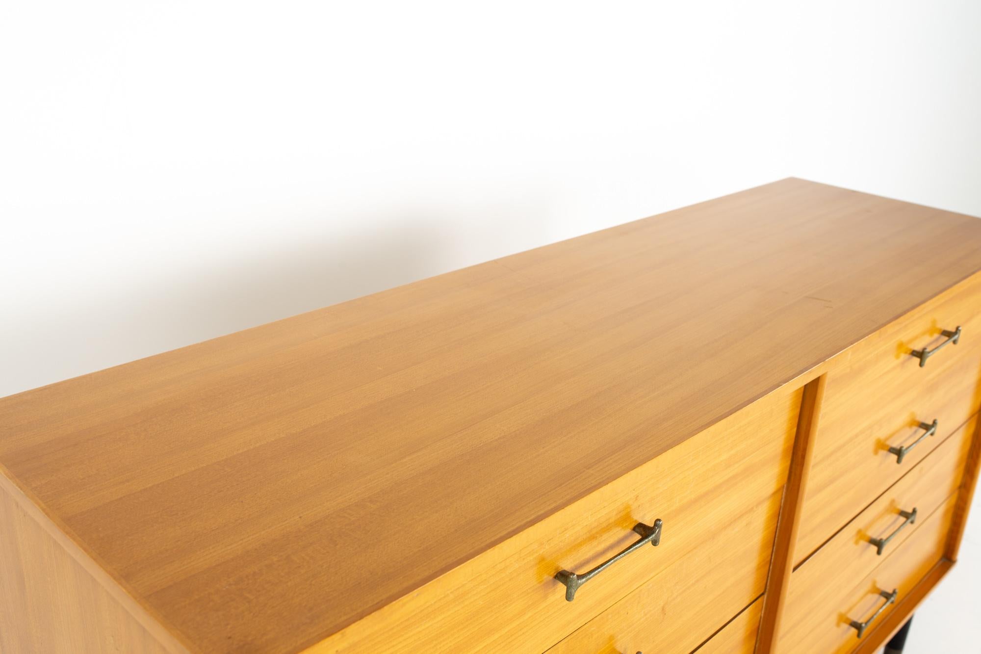 Wood Milo Baughman for Drexel New Todays Living Midcentury 8 Drawer Lowboy Dresser