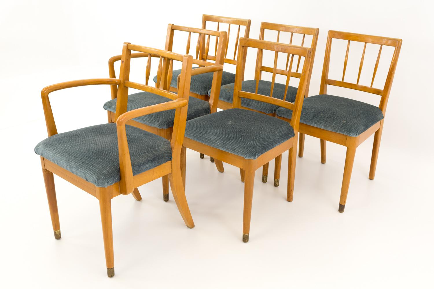 Mid-Century Modern Milo Baughman for Drexel New Todays Living Midcentury Dining Chairs, Set of 6