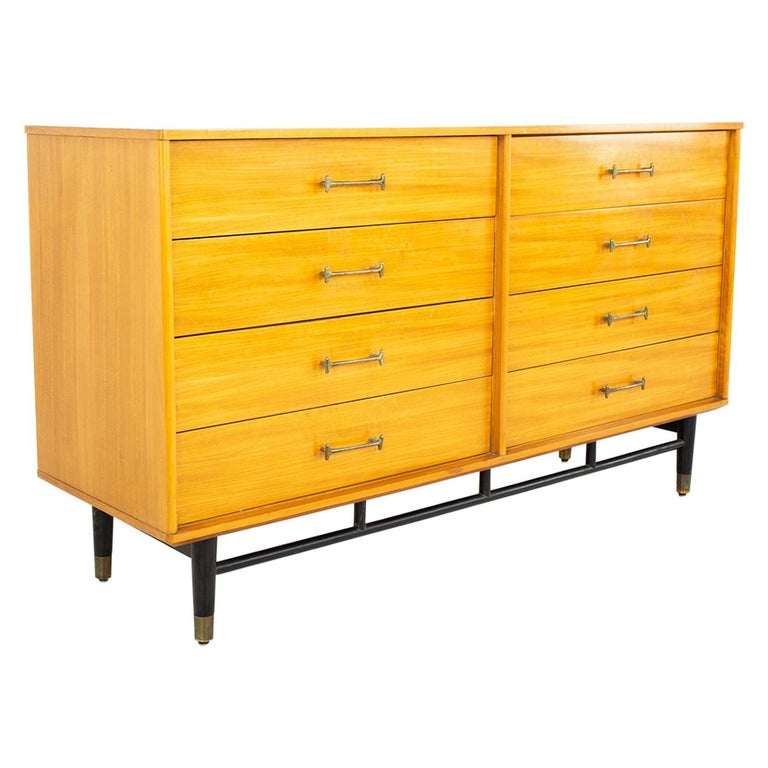 Milo Baughman for Drexel New Todays Living Midcentury 8 Drawer Lowboy