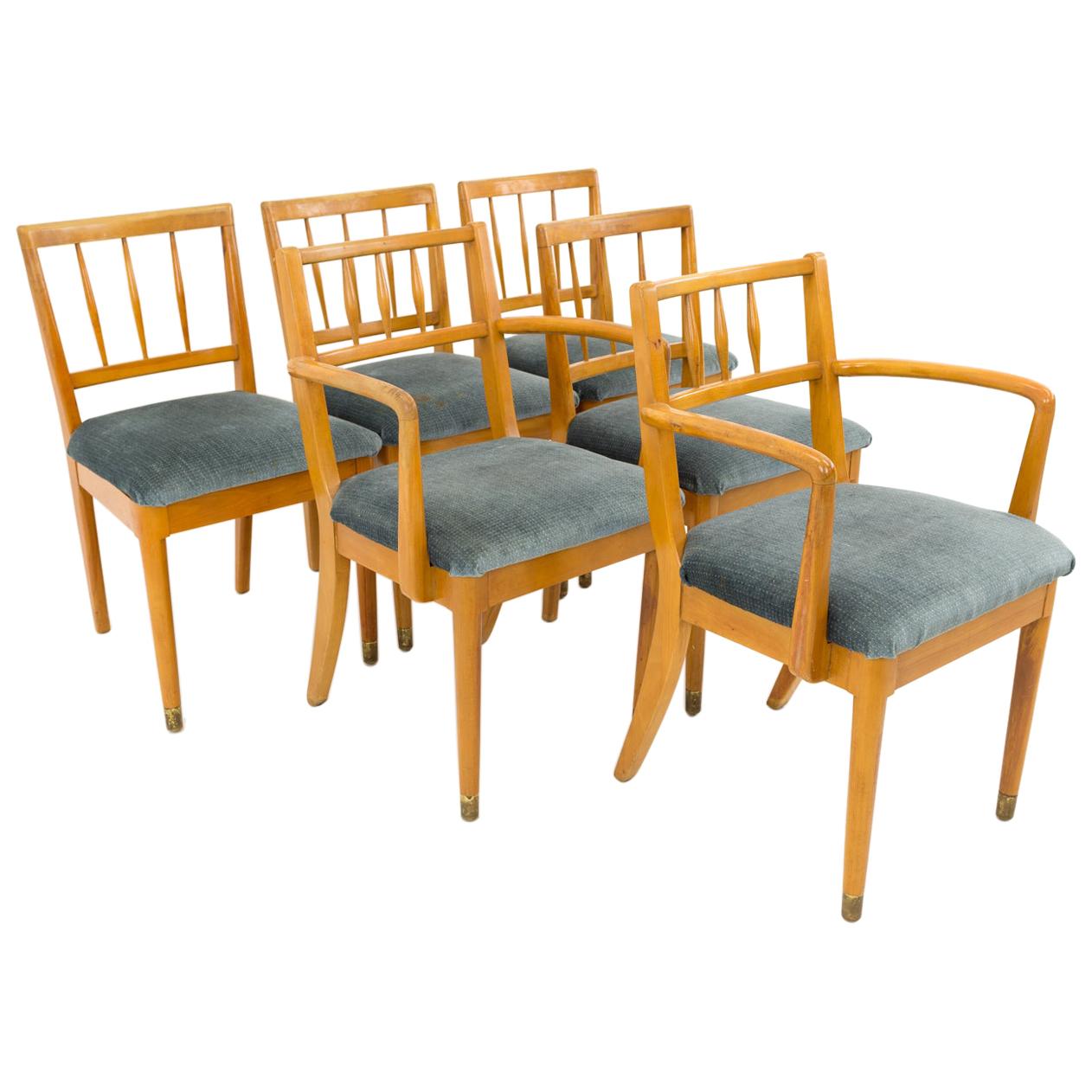 Milo Baughman for Drexel New Todays Living Midcentury Dining Chairs, Set of 6